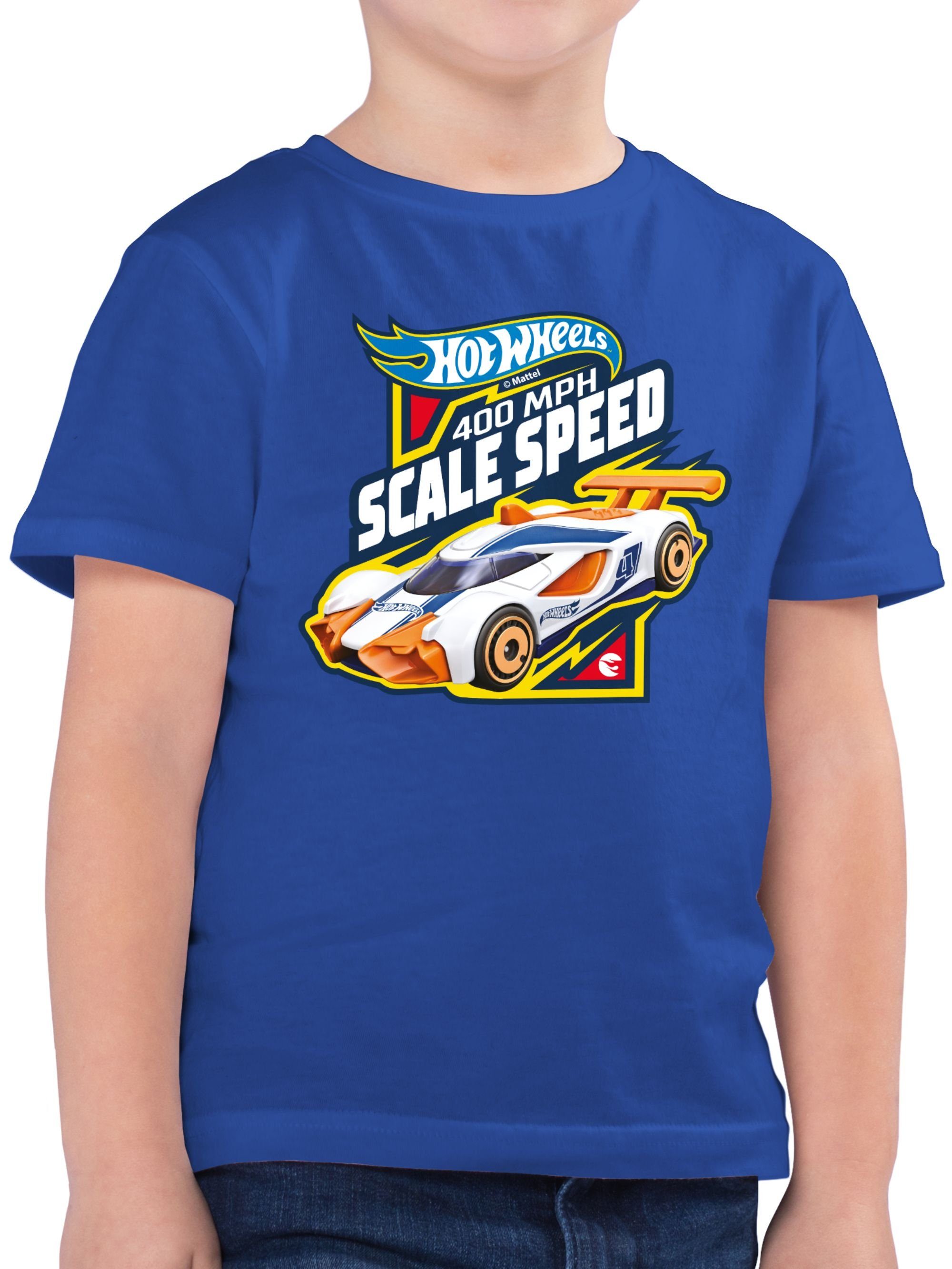 Shirtracer T-Shirt 400MPH Scale Speed Hot Wheels Jungen 03 Royalblau