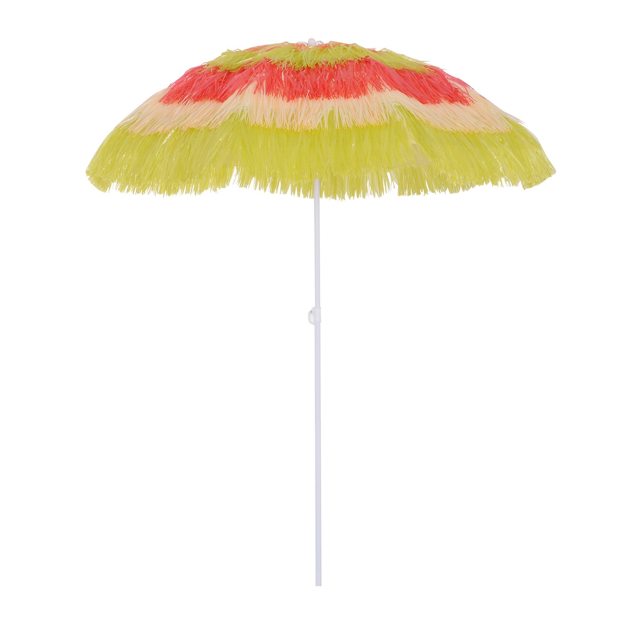 Outsunny Sonnenschirm Hawaiischirm, höhenverstellbar, neigbar, Ø160 günstig online kaufen