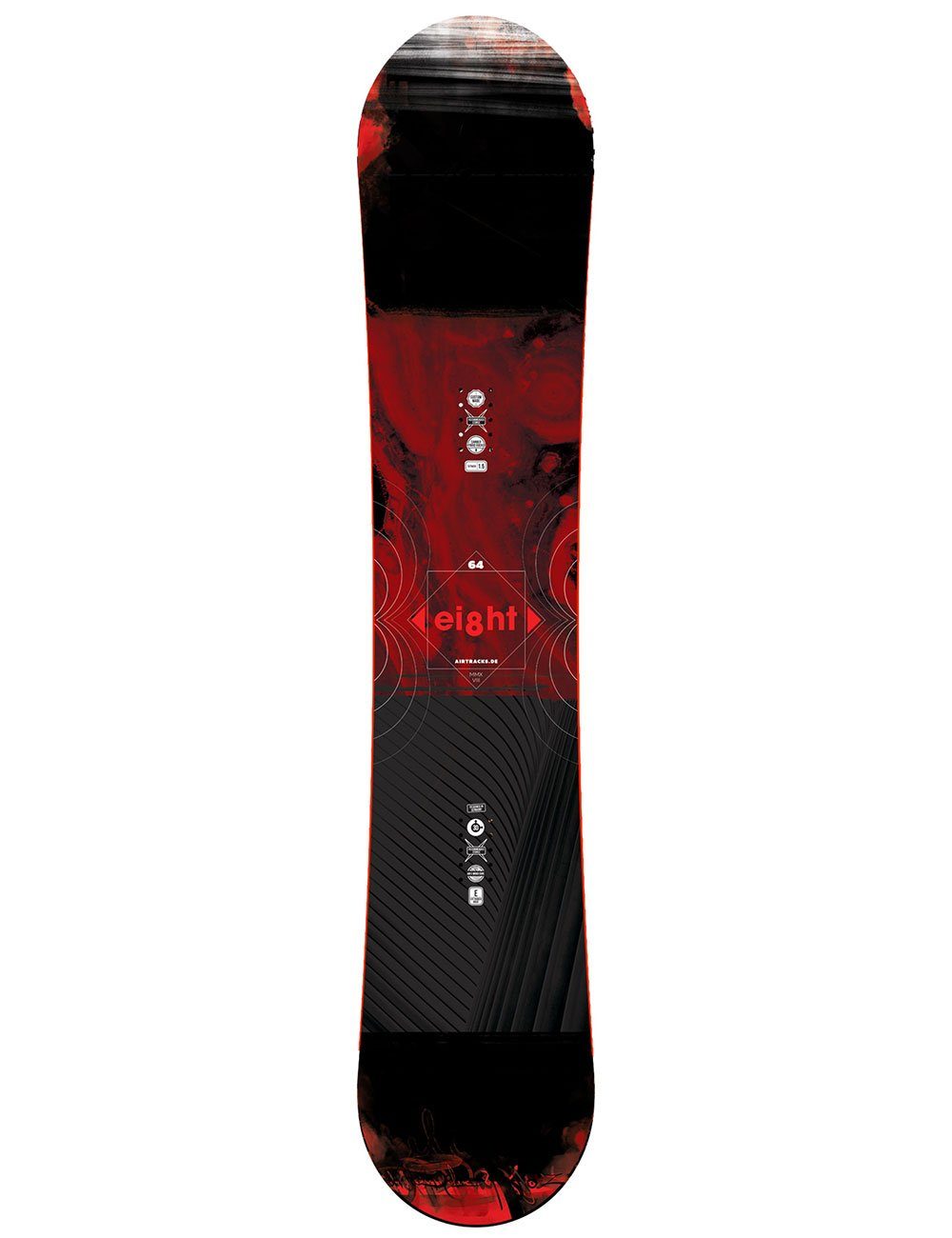 Airtracks Snowboard Herren Snowboard Komplett Set Eight Rocker Wide »Mod. 26/27 (4 St., 4er Pack), Snowboard + Bindung Master + Boots + SB Bag / 150 155 160 164 – Bild 5 von 5