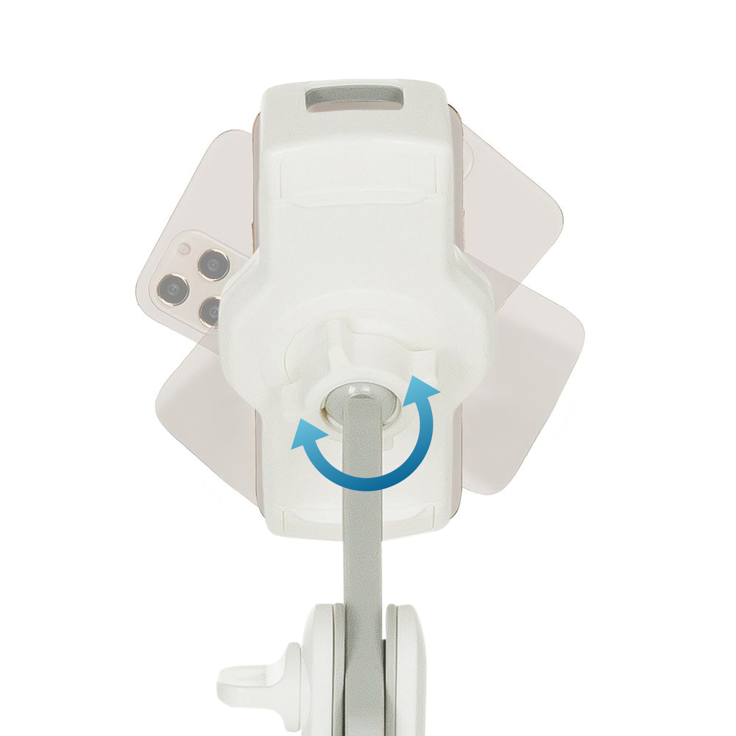 hjh OFFICE Handy-Halterung Handy & Tablet Halterung Comfilap Ii, (bis 11 Zoll, Kissen mit Snackschale, Halterung drehbar, neigbar, höhenverstellbar)