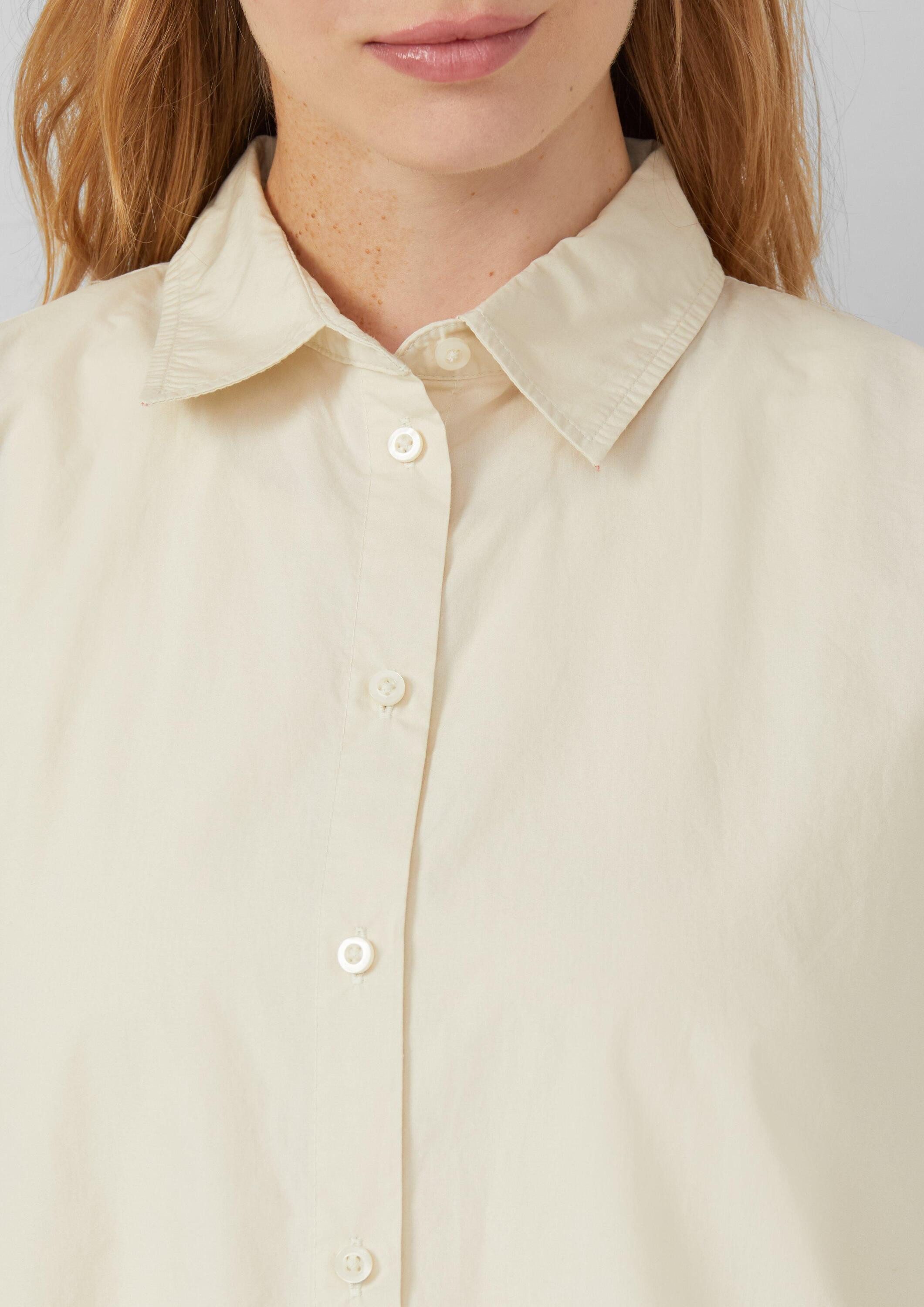 s.Oliver Blusentop Bluse Hemdbluse aus Popeline im Relaxed Fit