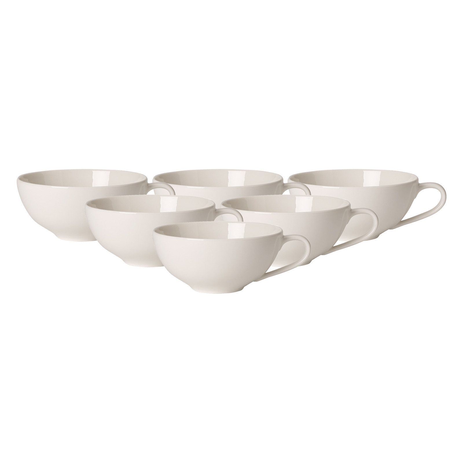 Villeroy & Boch Tasse For Me Teetassen 110 ml 6er Set, 6-tlg., Porzellan