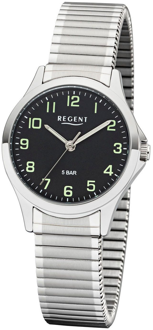 Regent Quarzuhr W0069 - 3085.78.96, Armbanduhr, Damenuhr, Flexband, Zugband günstig online kaufen