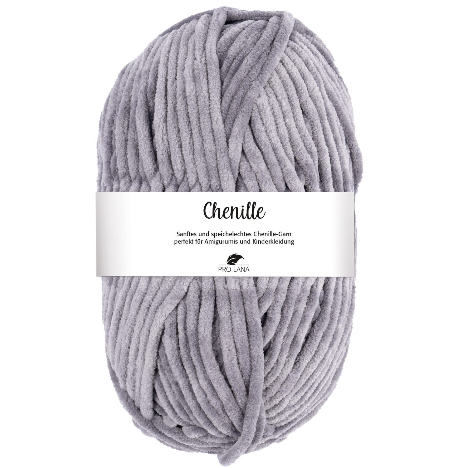Pro Lana CHENILLE Garn Häkelwolle, 110 m (samtig weiche und stabile Chenille Wolle), 100 g