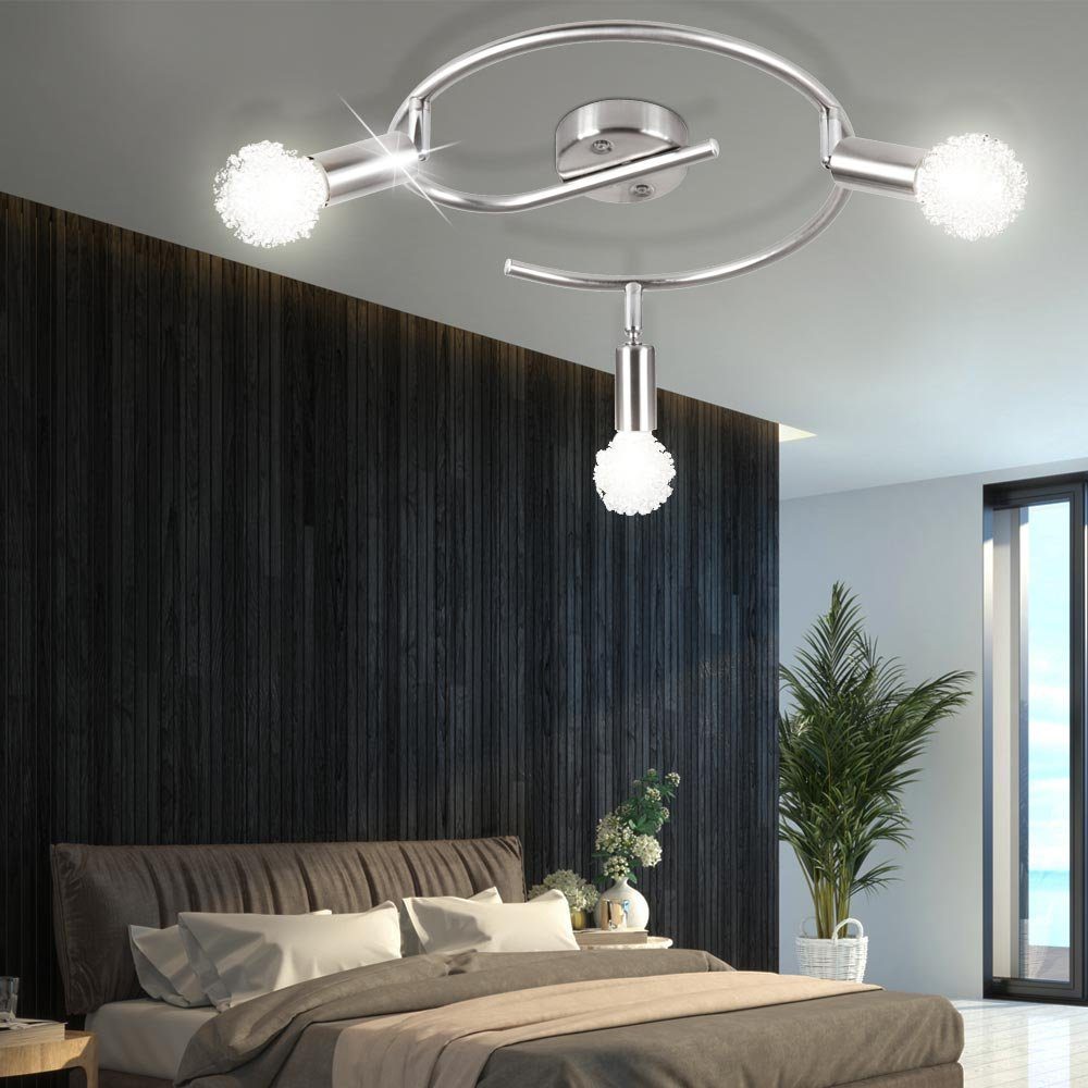 Globo LED Kugelleuchte, Decken Leuchte Arbeitszimmer Draht Geflecht
