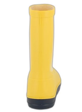 Beck Regenstiefel Basic, robuster wasserdichter Gummistiefel (für Mädchen und Jungen, in vielen Farben und Größen verfügbar) schmaler Schlupf-Stiefel, herausnehmbare Innensohle