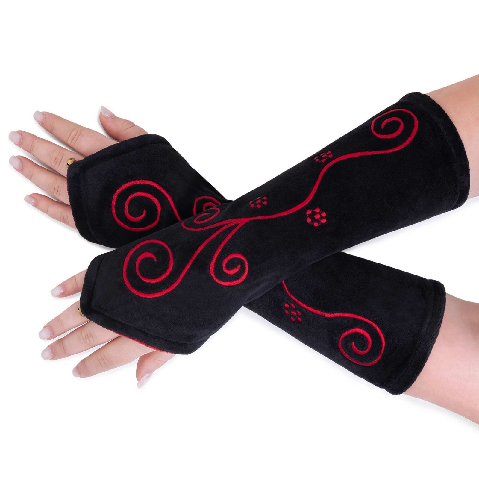 Armstulpen Samt Stulpen Armstulpen Handwärmer Pulswärmer Handschuhe Boho Armlinge