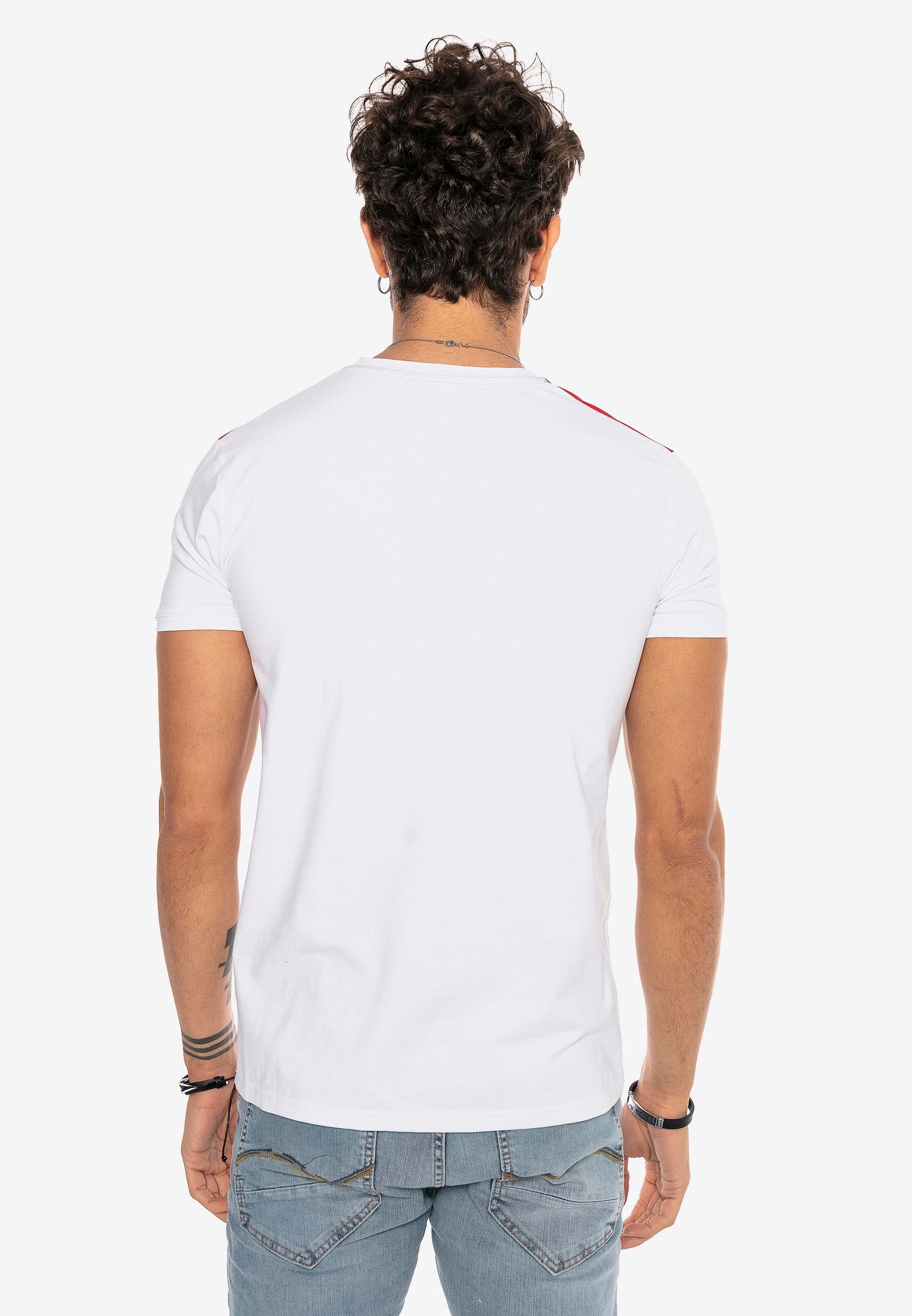 Milwaukee T-Shirt Stay-True-Print RedBridge mit weiß-mehrfarbig lockerem