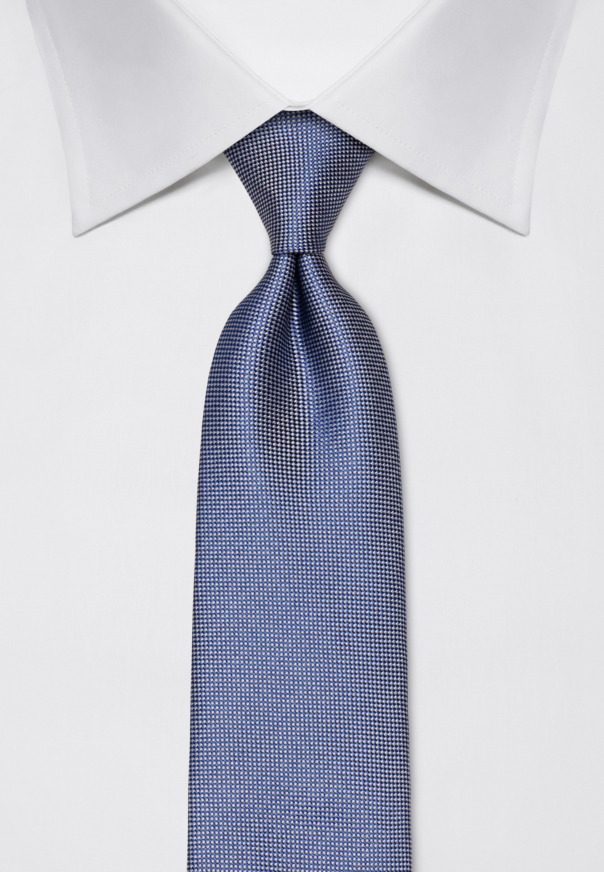 Boretti Krawatte Vincenzo strukturiert graublau