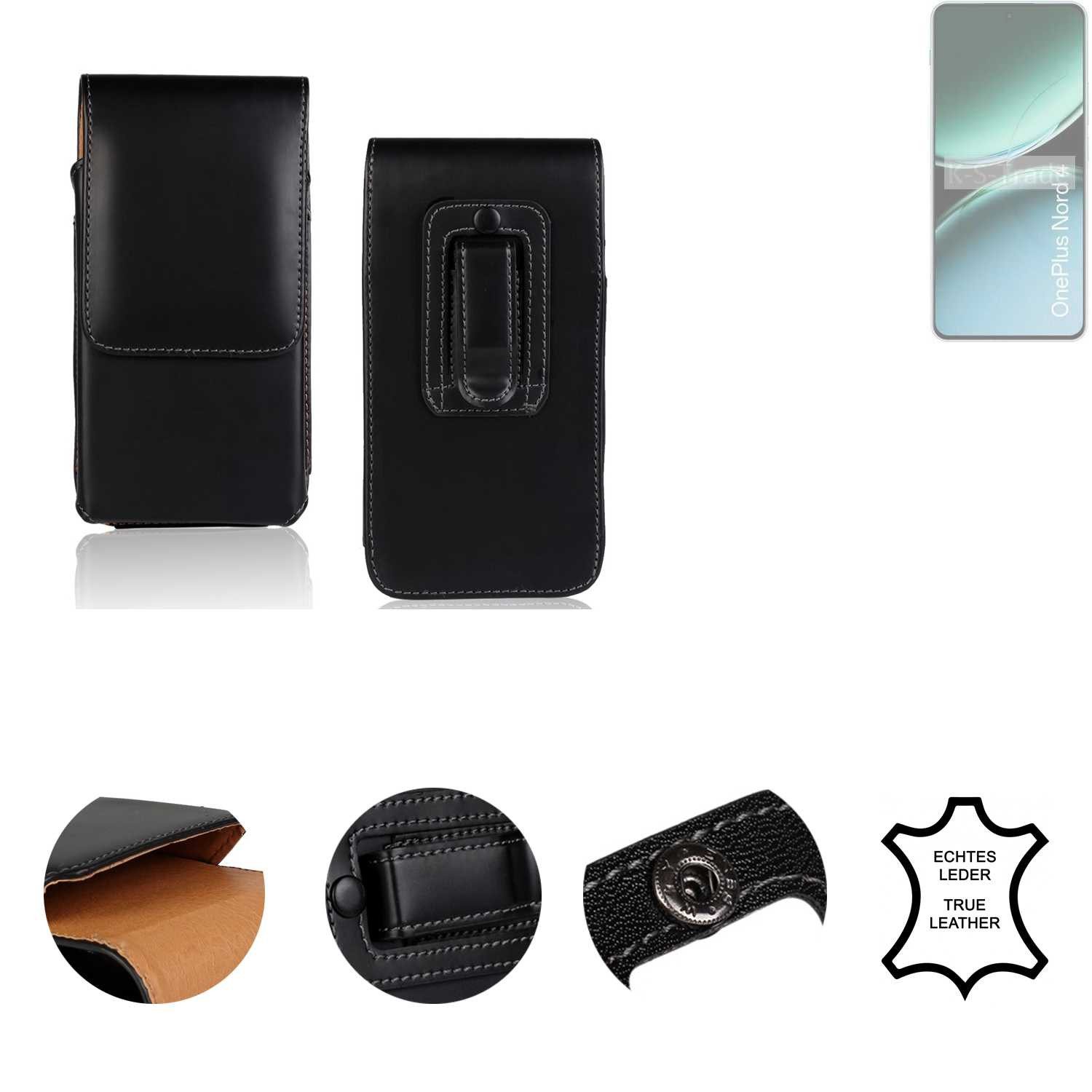 K-S-Trade Handyhülle für OnePlus Nord 4, Holster Gürteltasche Handy Hülle Schutzhülle Handyhülle Leder