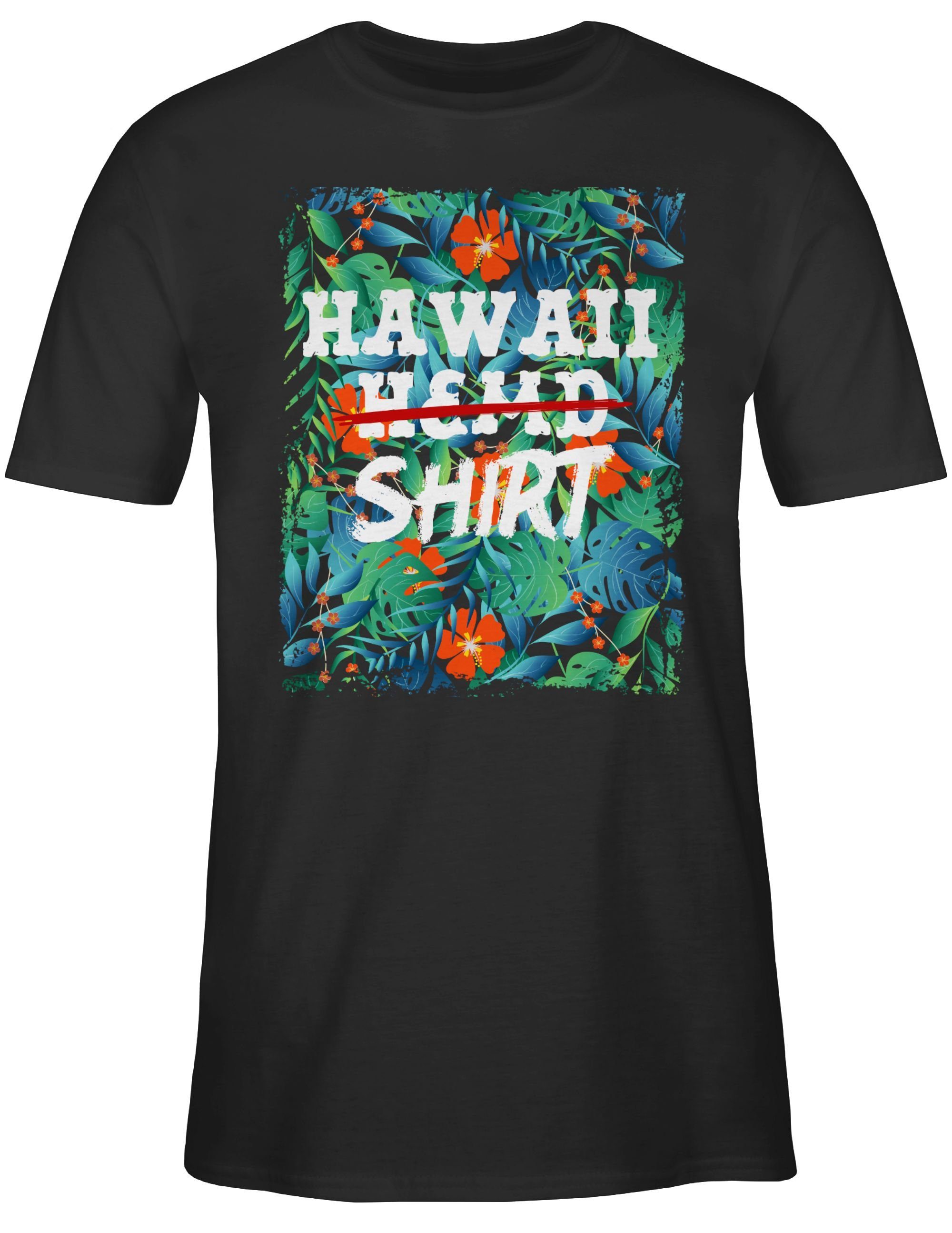 Shirtracer T-Shirt Hawaii Hemd Shirt I Aloha Hawaii Party Hawaiian I Hawaii Kleidung Kari Karneval & Fasching