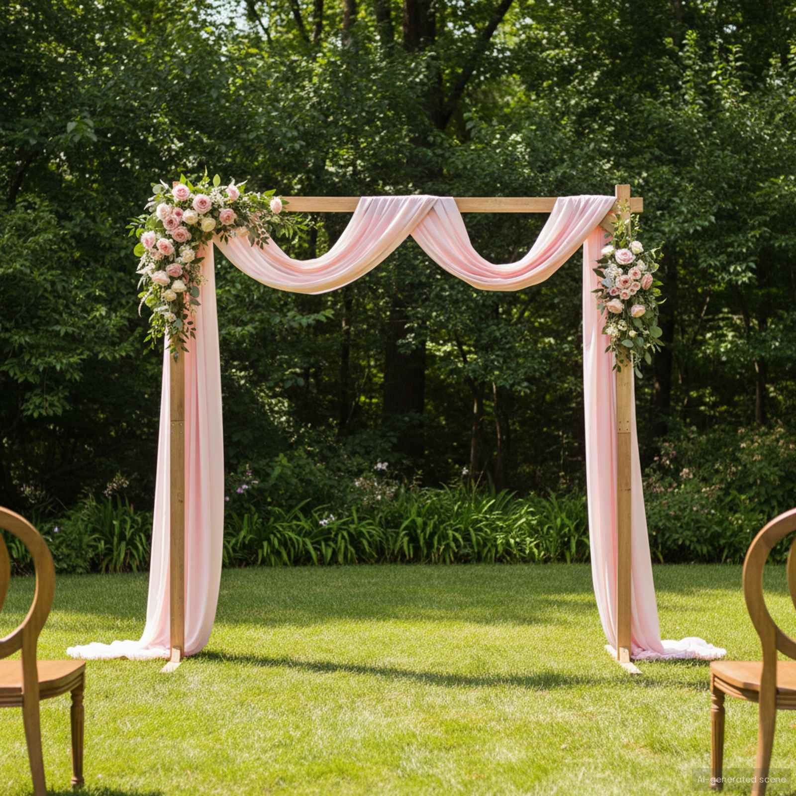 vidaXL Pergola Hochzeitsbogen Hellbraun 225 x 95 x 226 cm Massives Kiefernholz, (1-tlg) – Bild 4 von 5