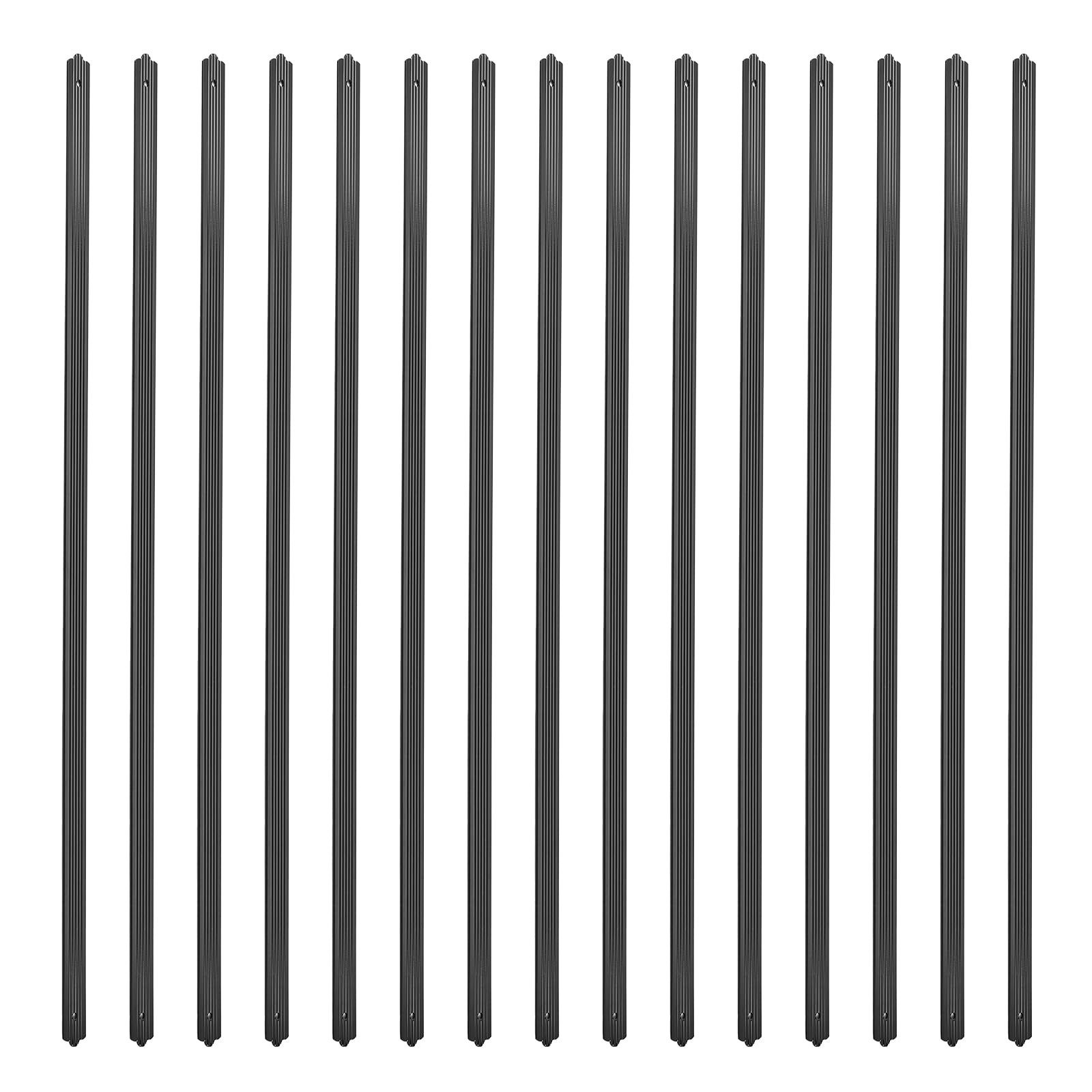 GarveeMore Brüstungsgeländer 50er-Packung flache, gerade Aluminium-Terrassengeländer