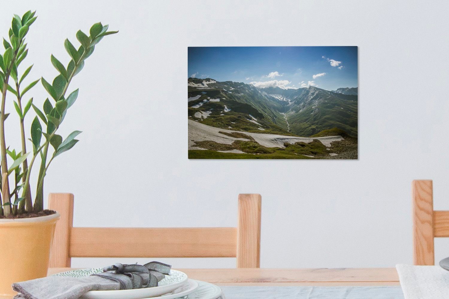 cm Wandbild Tauern Hohe OneMillionCanvasses® Bergen Wanddeko, auf Leinwandbild St), den Nationalparks des Österreich, Schnee (1 30x20 Leinwandbilder, Aufhängefertig, in