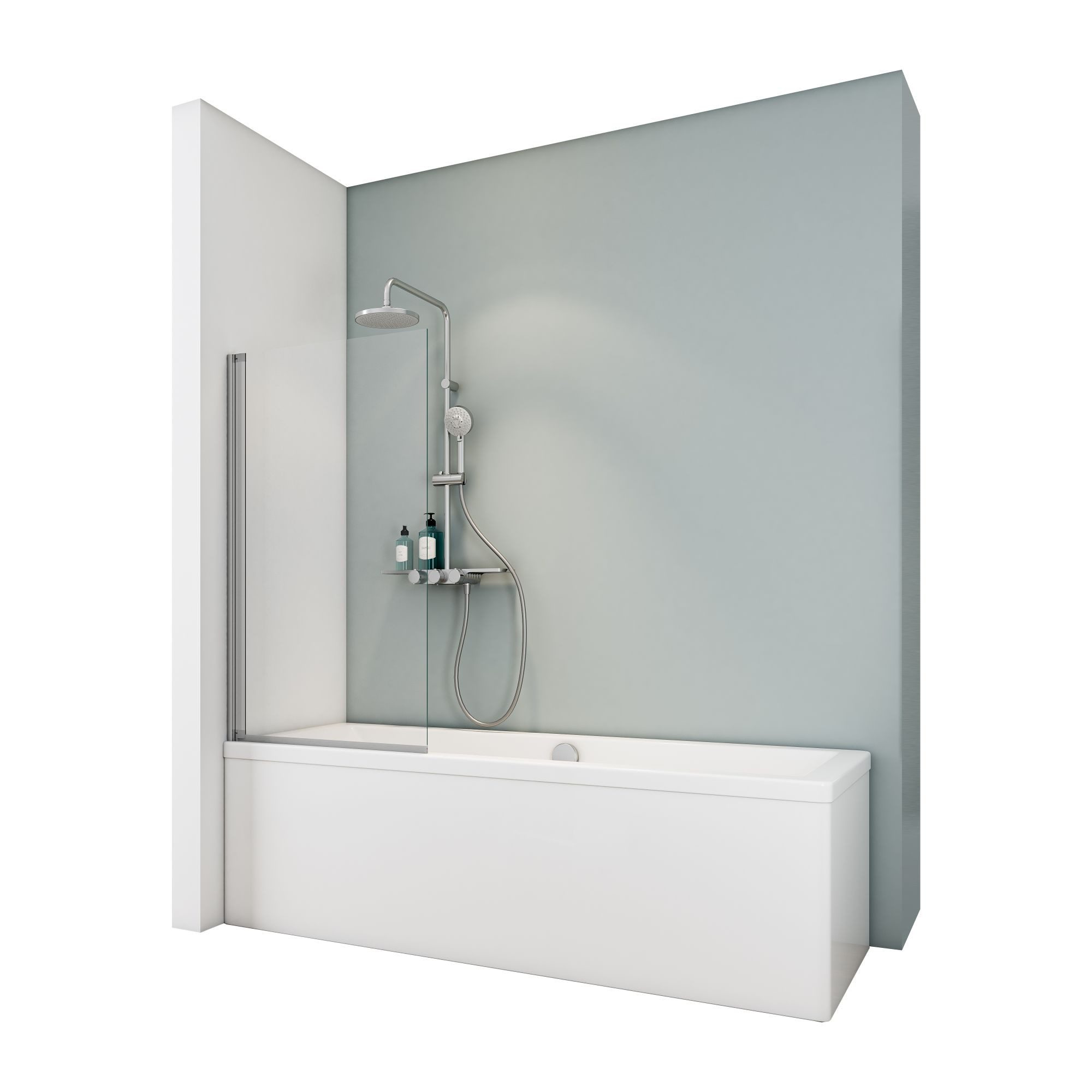Schulte Badewannenfaltwand Duschwand für Badewanne, Klar Hell, Glas, (1 tlg günstig online kaufen