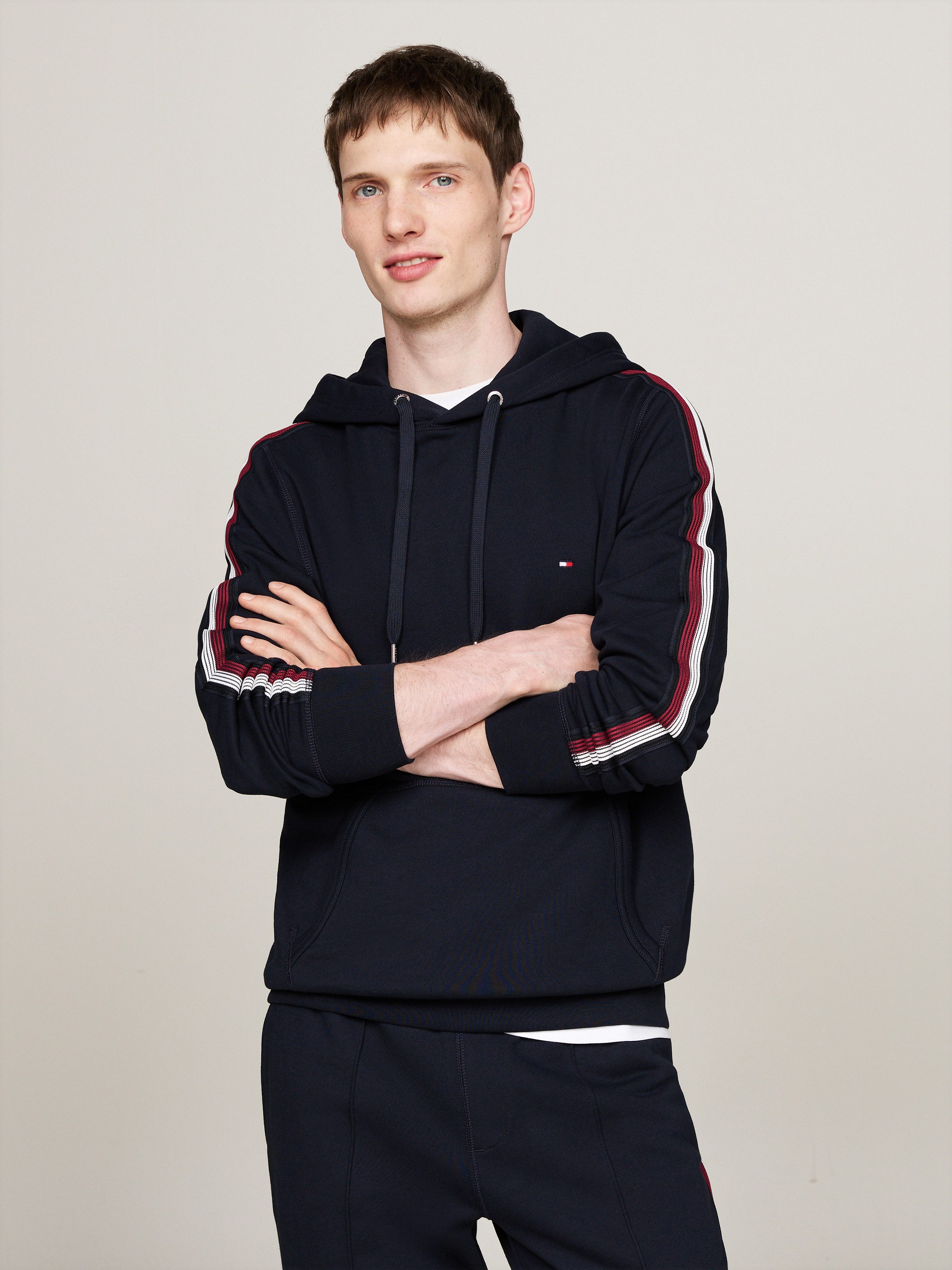 Tommy Hilfiger Kapuzensweatshirt GLOBAL STRIPE TAPE günstig online kaufen