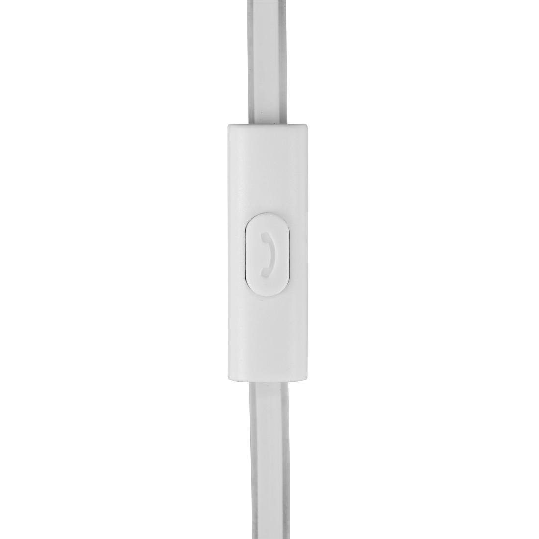 Kabel, Thomson Mikrofon, mit Farbe 3,5 Headset, Ear Telefon On-Ear-Kopfhörer Klinkenstecker On Weiß) Kopfhörer (Freisprechfunktion, Funktion, Rufannahmetaste, faltbar, mm