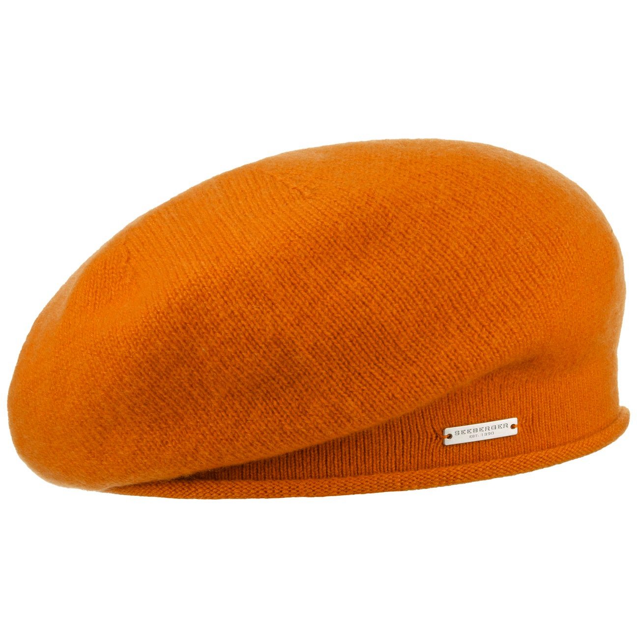 Seeberger Strickmütze (1-St) Baskenmütze Oversize