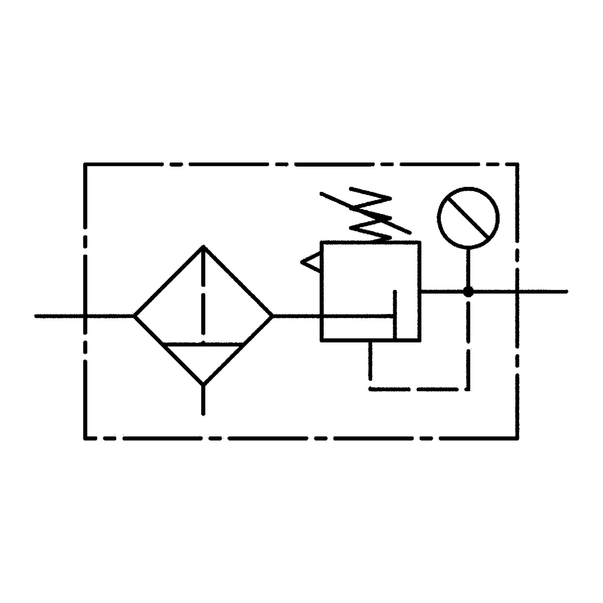 RIEGLER Druckregler Riegler Filterregler »Standard«, mit Polycarbonatbehälter, BG 1, G 3/8