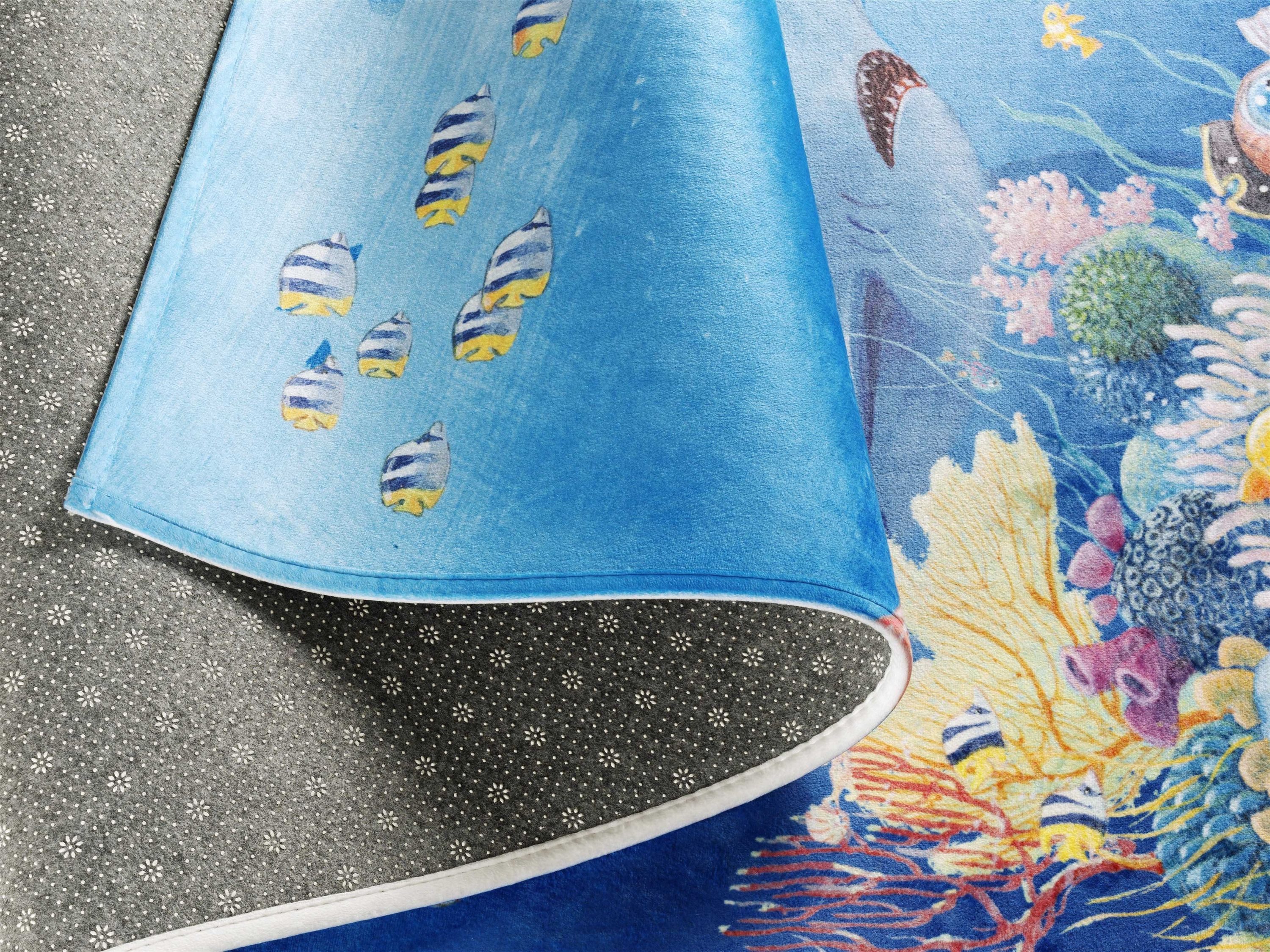 Capt`n Sharky Kinderteppich Capt´n Sharky Teppich U-Boot, rechteckig