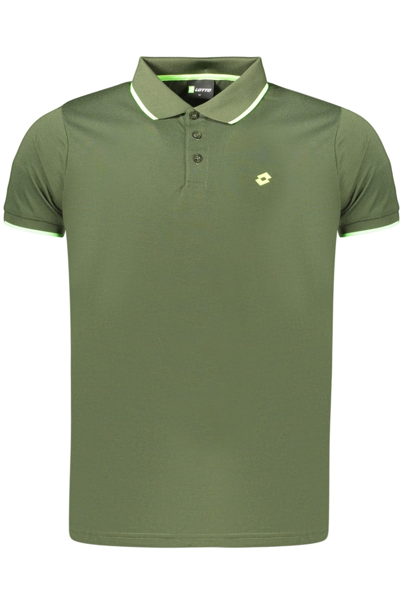 Lotto Poloshirt Grünes Kurzarm-Poloshirt für Herren mit