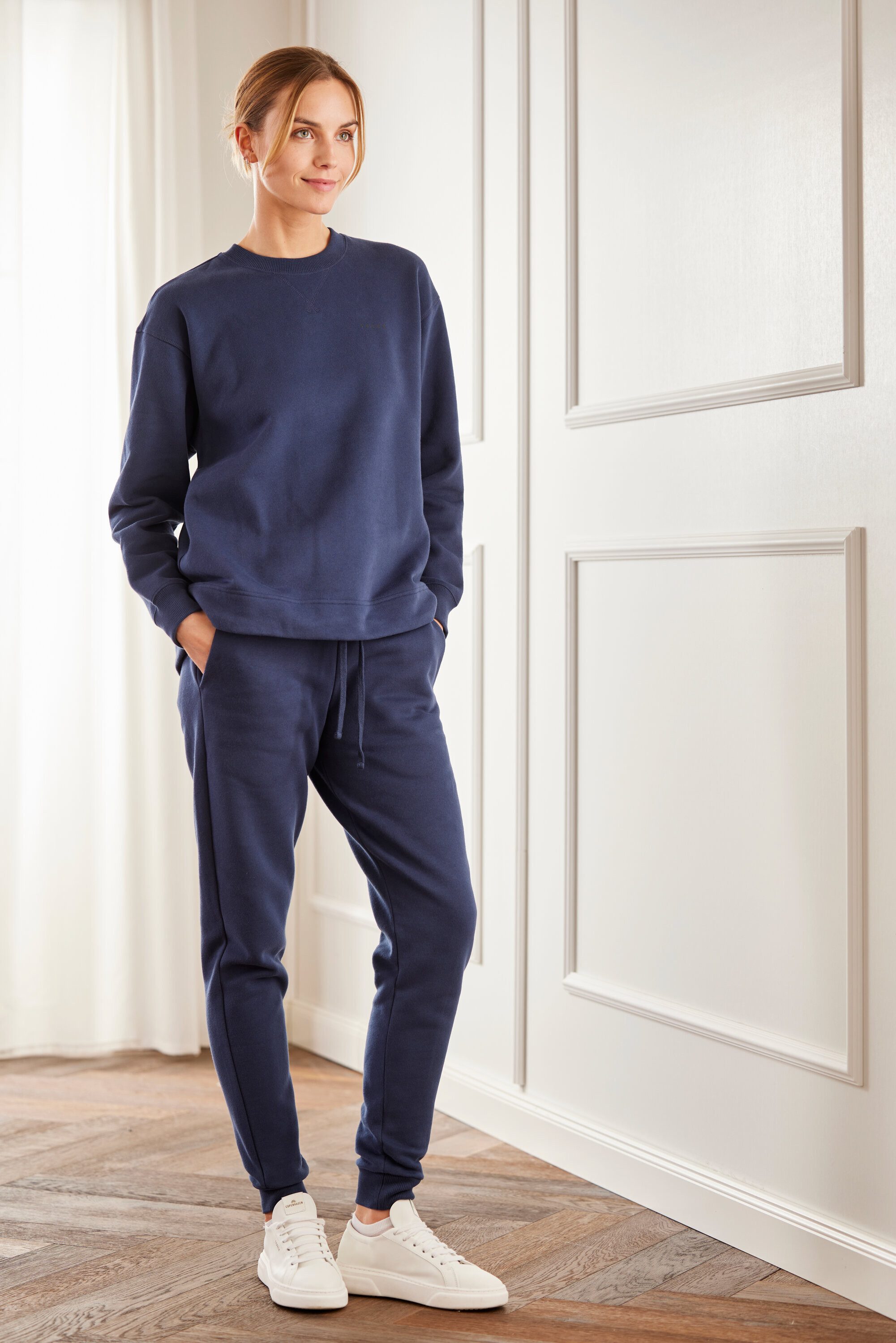 FALKE Sweathose Sweathose aus reiner Baumwolle (1-tlg) aus reiner Baumwolle