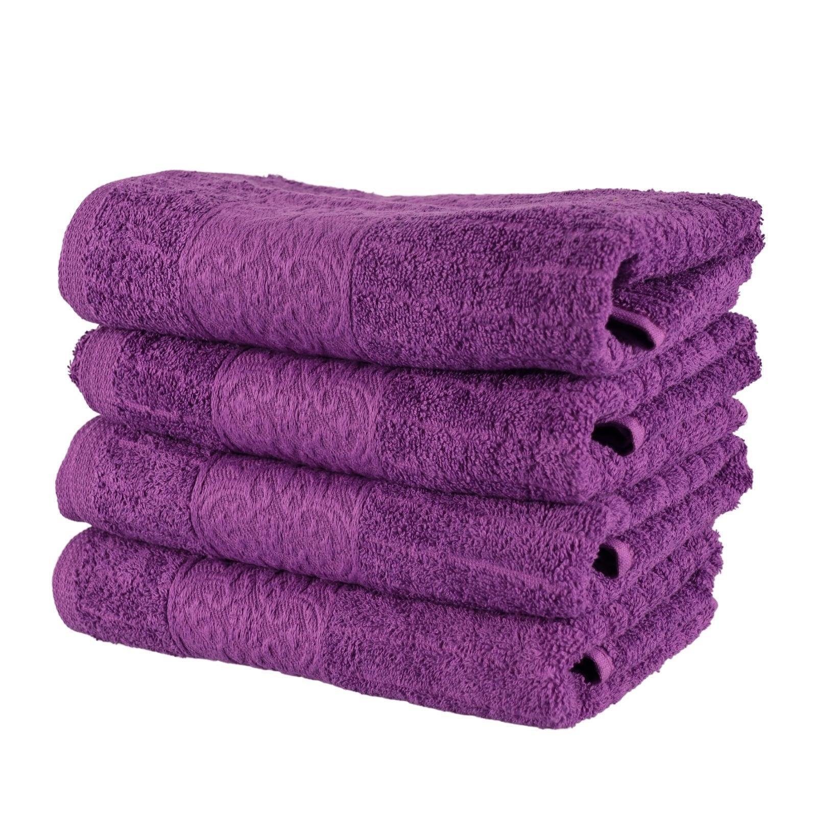 Plentyfy Baumwolle, Frottee Handtuch 100% aus 4teilig Set Handtücher (4-St), - Duschhandtuch Set Badetuch - Handtuch