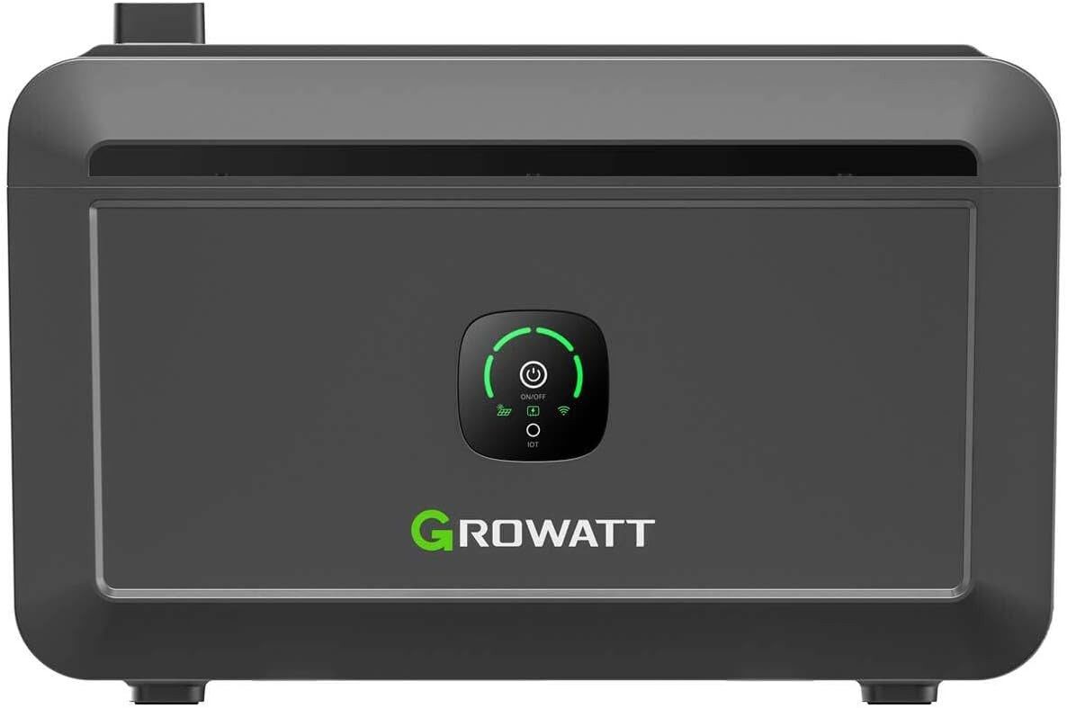 Growatt Solaranlage NOAH 2000 - effiziente Solarbatterie für Balkonkraftwerke, (Niedervolt-Batterie, modular erweiterbar auf bis zu 8192Wh), Plug & Play, Solarspeicher, App-Steuerung, 2048Wh, IP66, erweiterbar