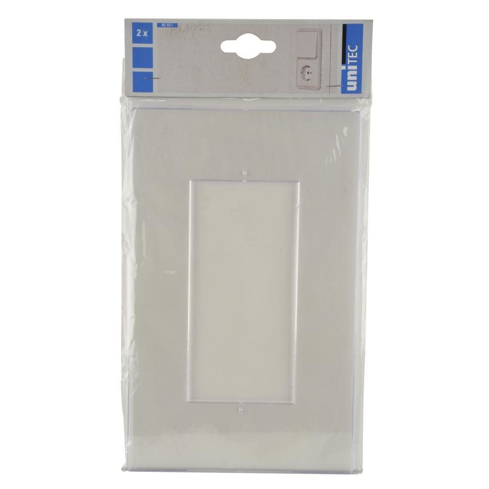 Trend Line Aufputz-Steckdose Tapetenschoner 2-fach transparent 2x