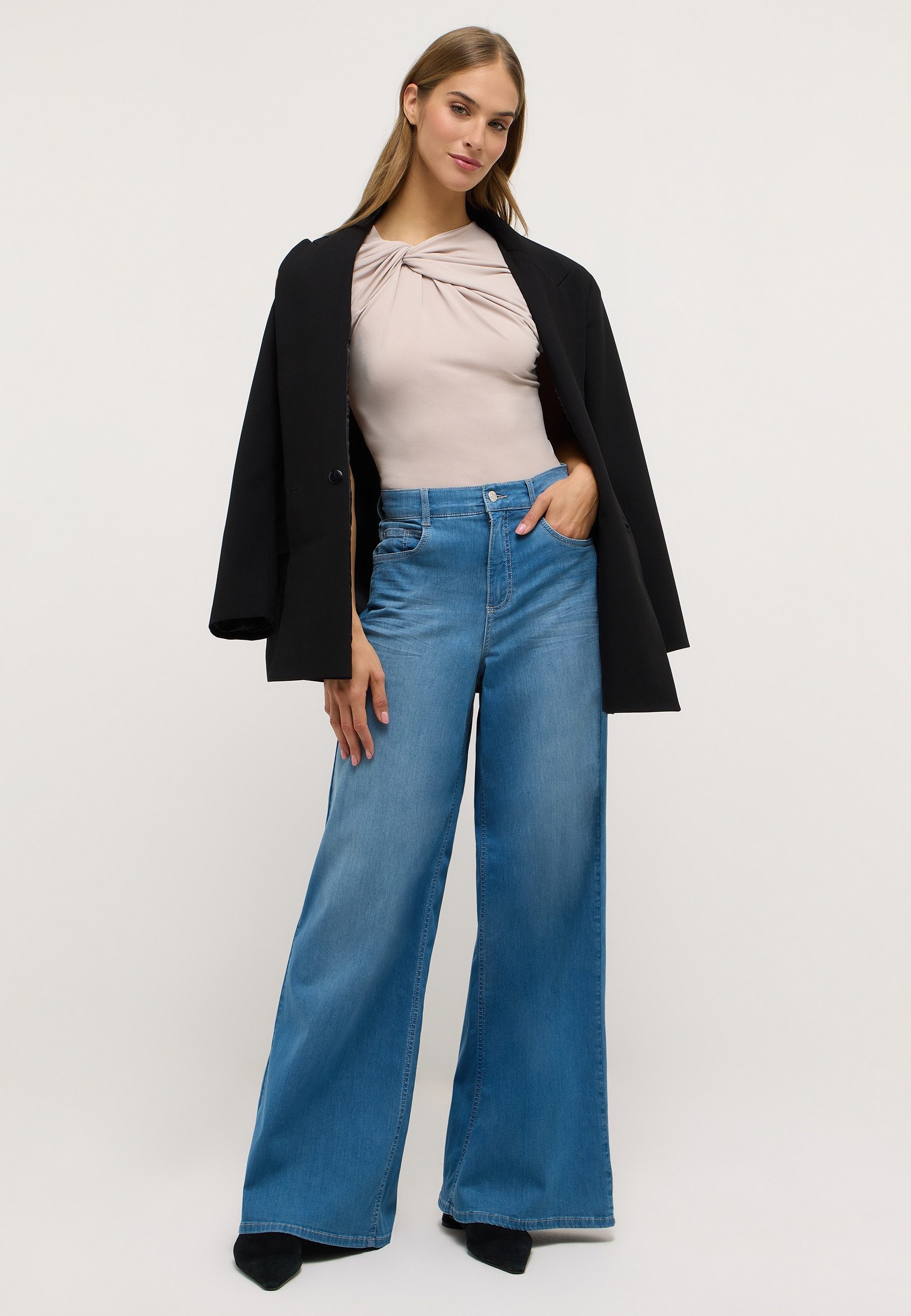 ANGELS 5-Pocket-Jeans LIVA mit weitem Bein – Bild 4 von 5