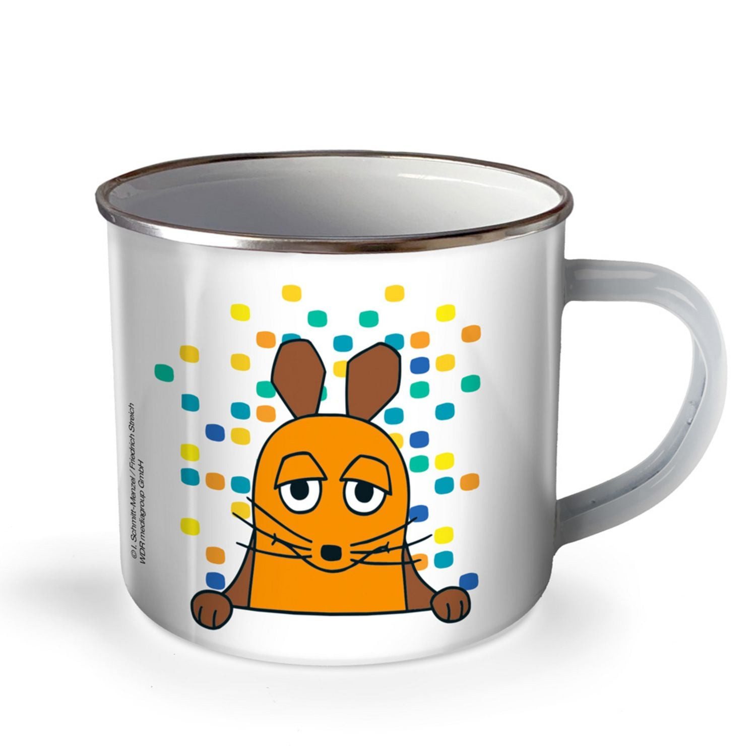 Tasse Trötsch Die Maus Emaille Becher Tasse Bunt