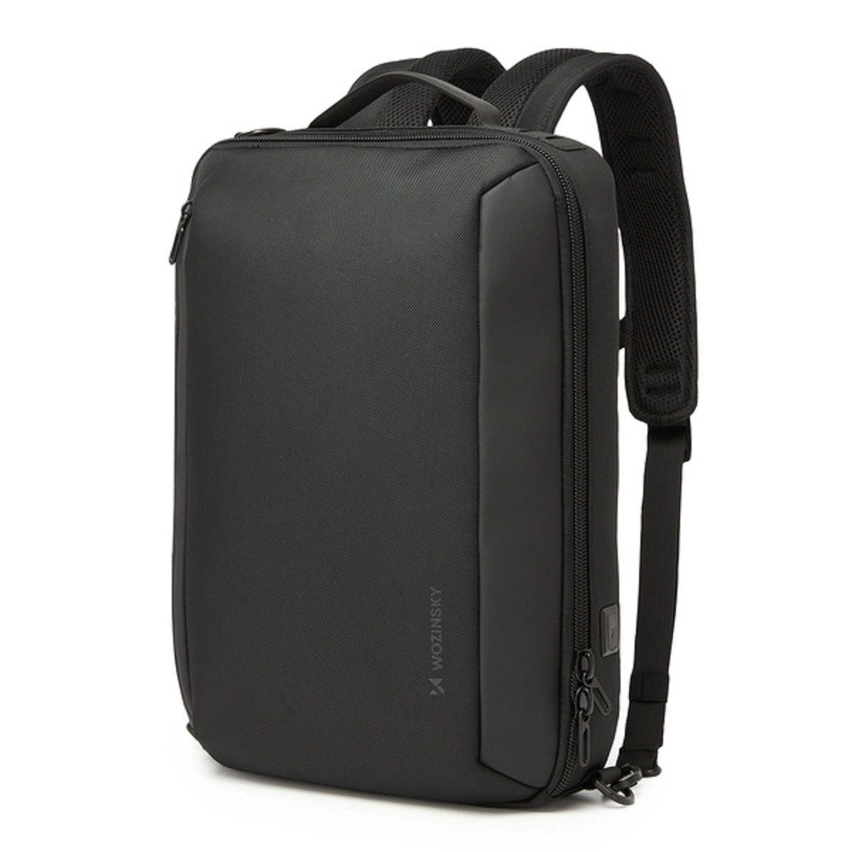 Laptoprucksack Wozinsky Premium 15,6'' Laptop-Rucksack/Tasche mit Riemen - Schwarz