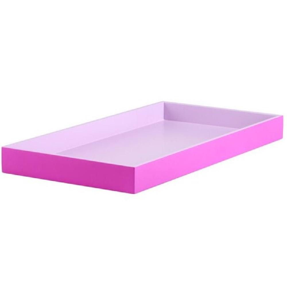 Giftcompany Tablett Tablett Spa Rechteckig Lila Flieder (40x21cm)
