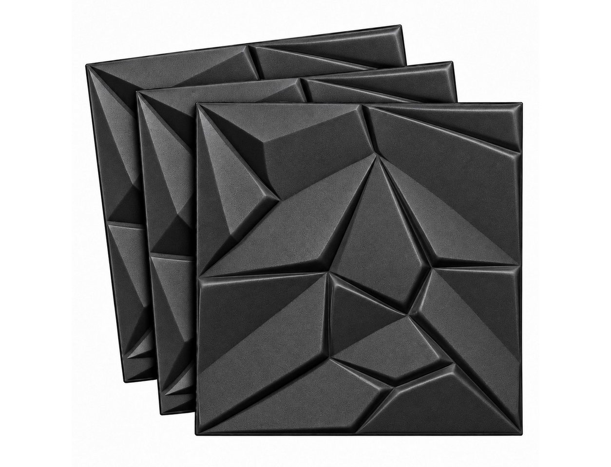 IKHEMalarka 3D Wandpaneel aus Polystyrol Styropor XPS 4m²/16 Stück, BxL: 50,00x50,00 cm, 0,25 qm, (16-tlg) 3D Paneelen für Decke oder Wand