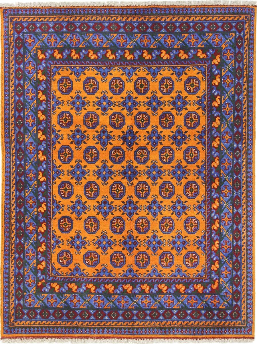 Orientteppich Afghan Akhche 148x192 Handgeknüpfter Orientteppich, Nain Trading, rechteckig, Höhe: 6 mm | Kurzflor-Teppiche
