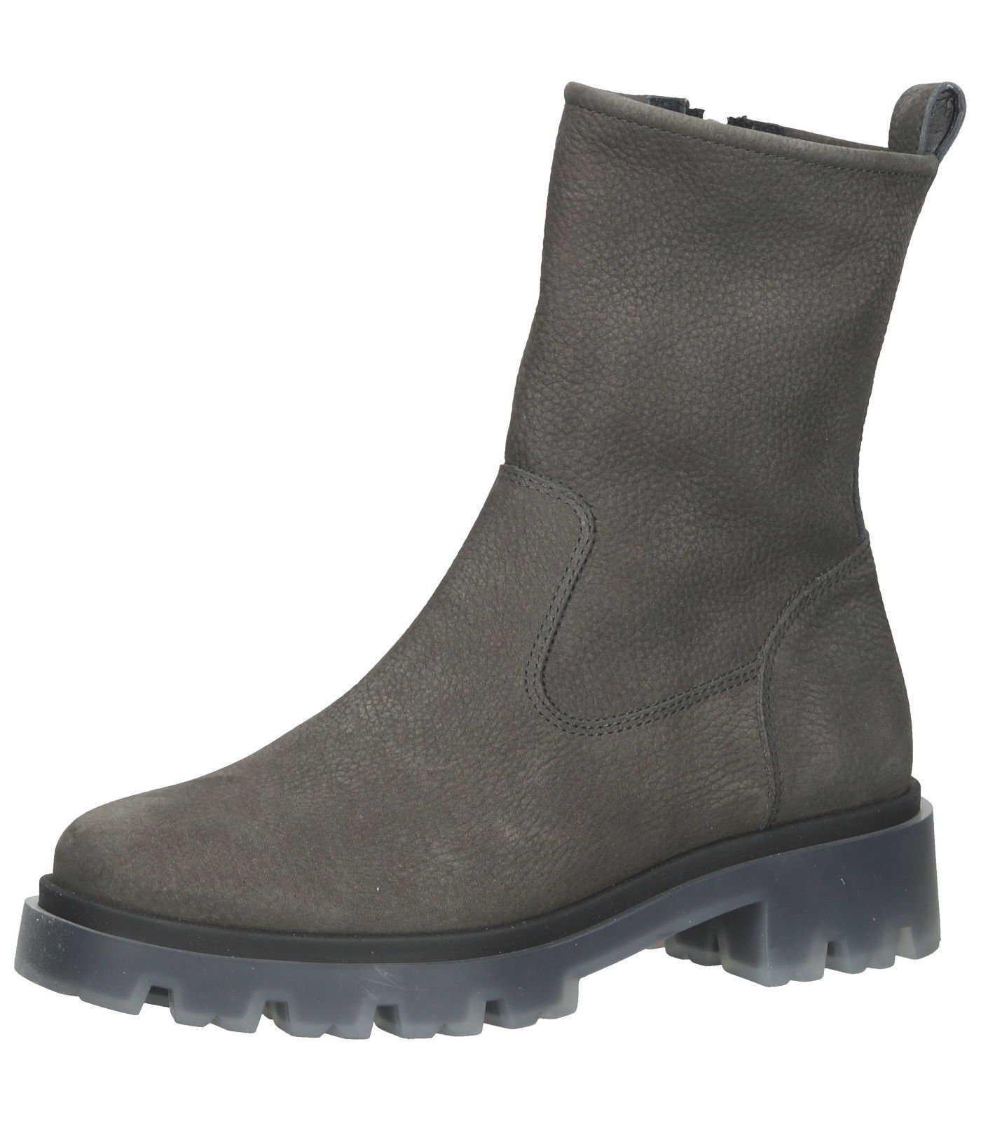 Grau Stiefelette Green Plateaustiefelette Nubukleder Paul