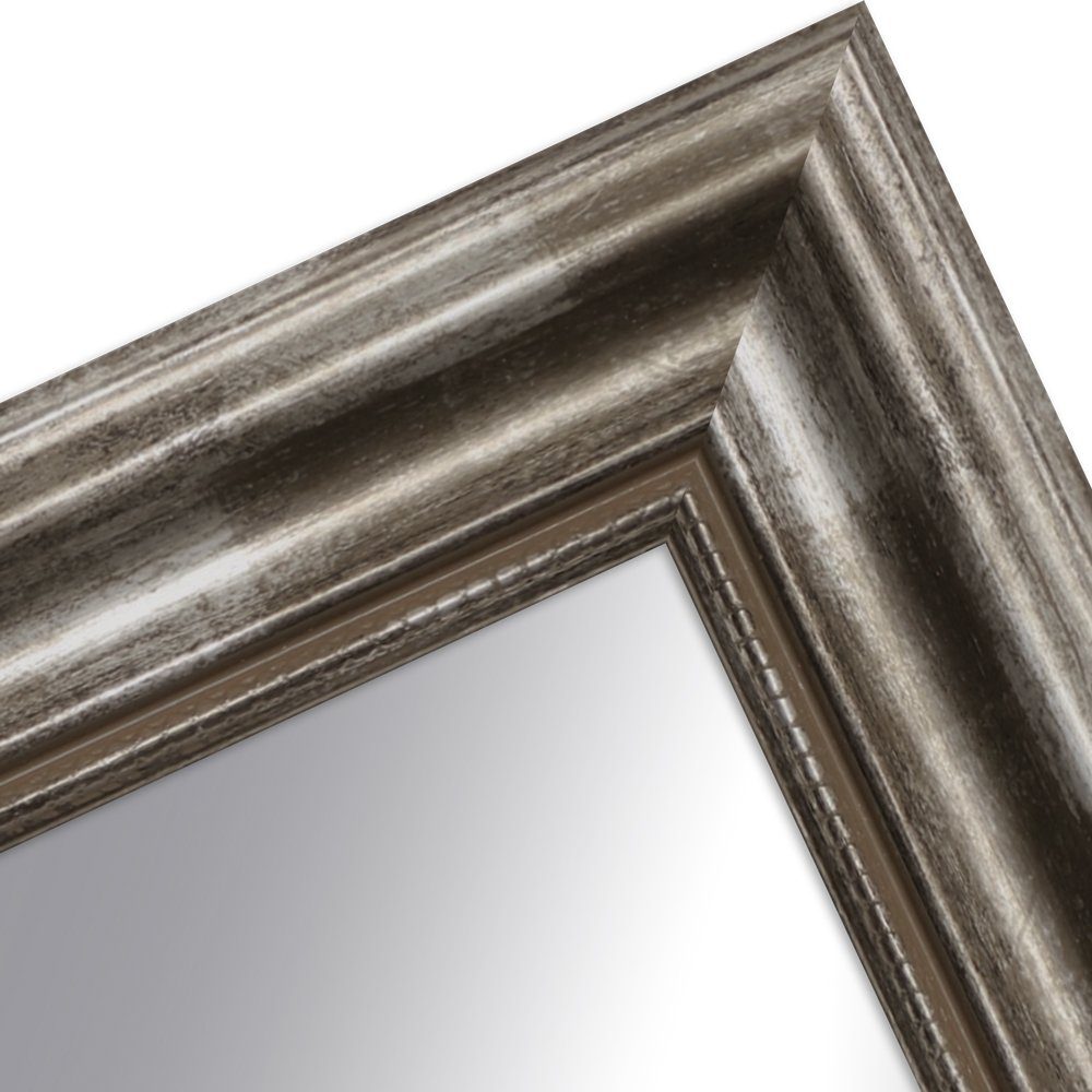 WANDStyle Wandspiegel H550, Silber, aus Massivholz im Antik Stil günstig online kaufen