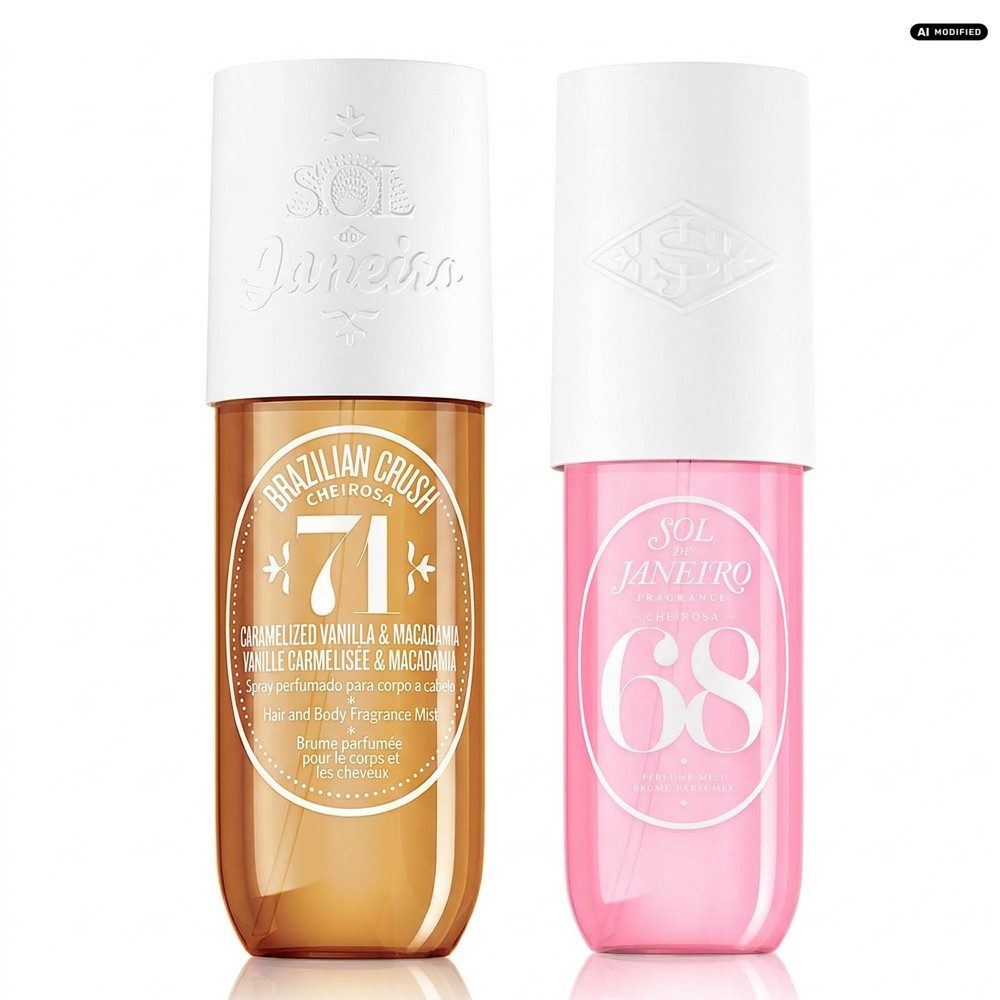 Sol de Janeiro Gesichts- und Körperspray Sol de Janeiro Brazilian Crush Cheirosa 71 und 68 Duft Duo, Zwei ikonische Brazilian Crush Düfte in einem praktischen Duo