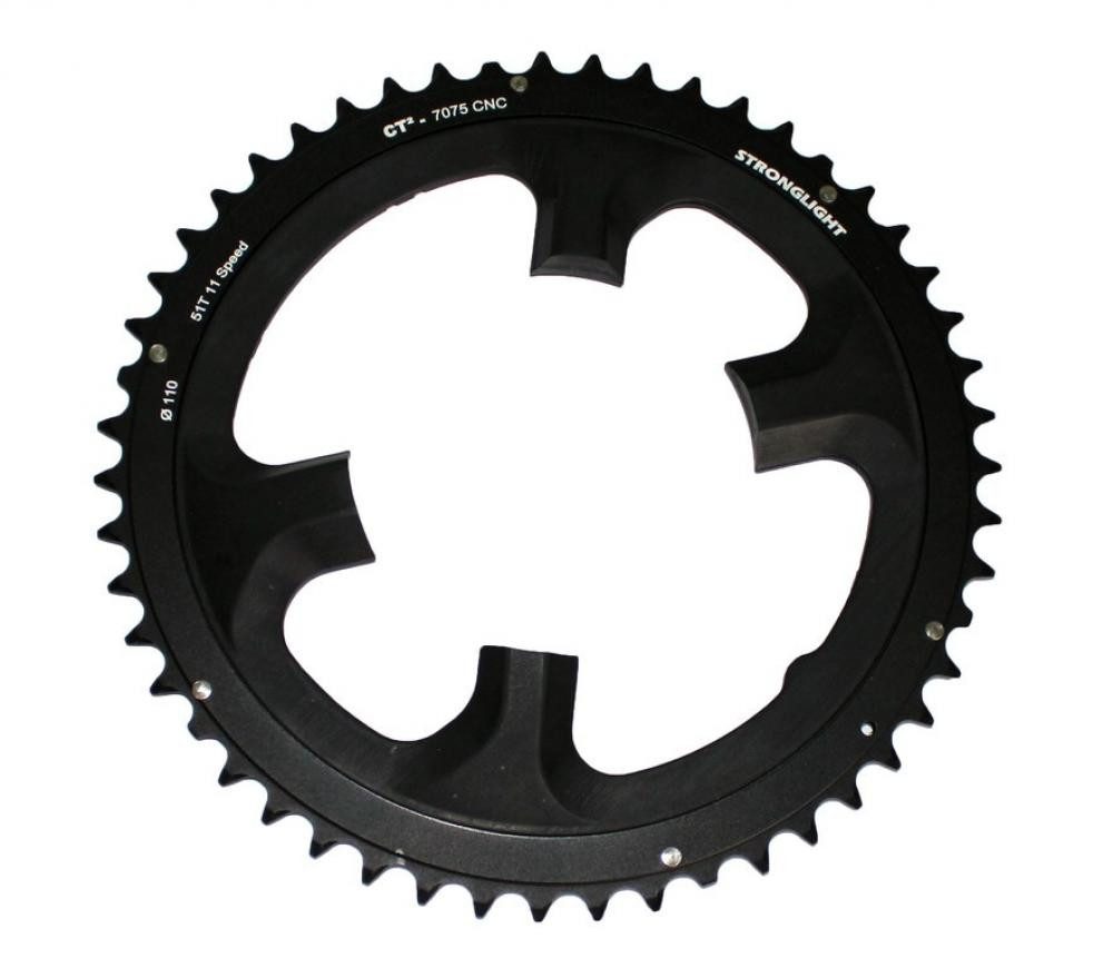 Kettenschaltung Stronglight Kettenblatt Dura-Ace 110mm komp FC-9000+DI2 außen 51Z11fac