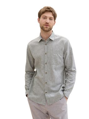 TOM TAILOR Kurzarmshirt cotton linen shirt
