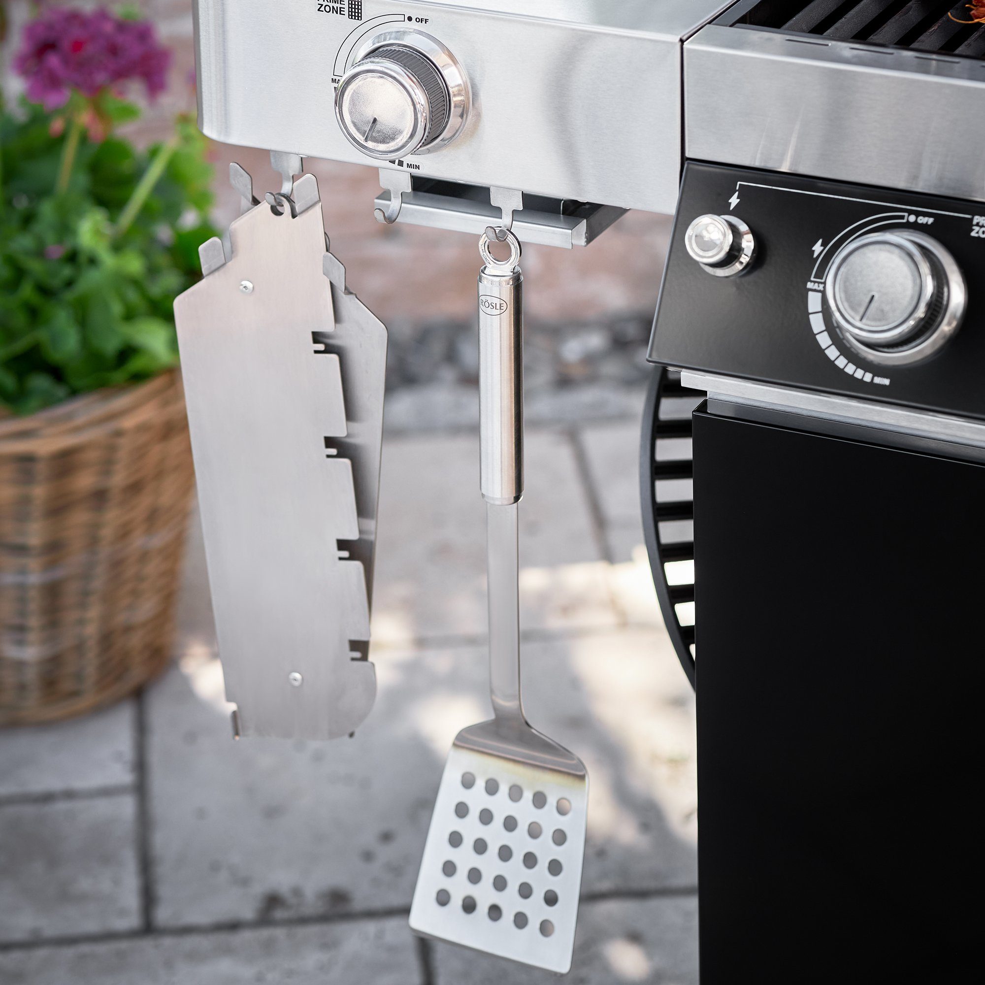 RÖSLE Grillwender Barbecue-Wender matt, angeschliffene Kante, massiv