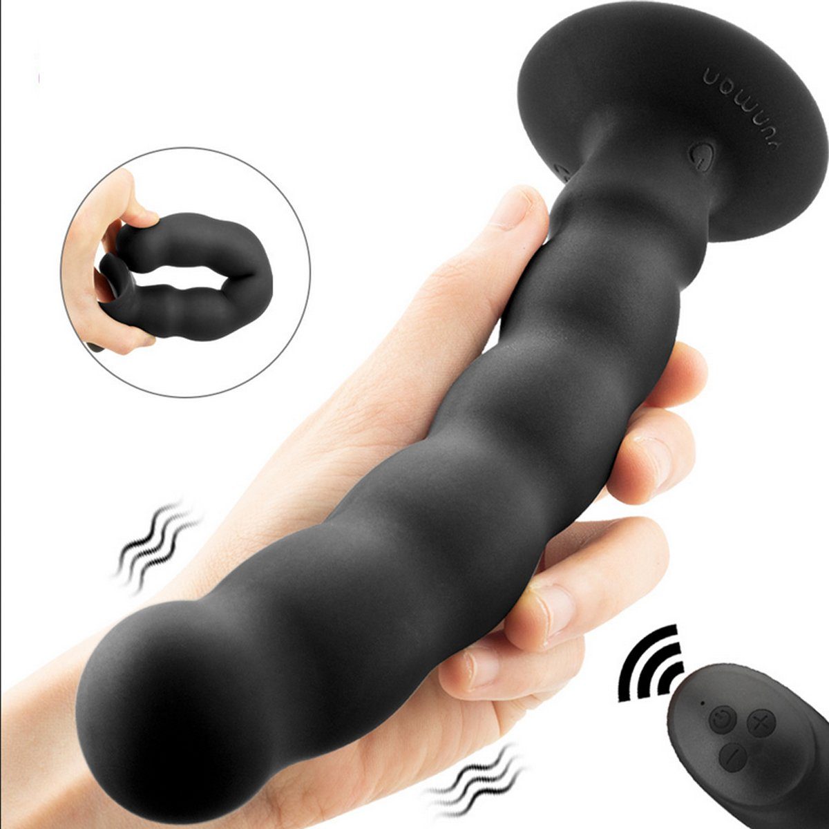TPFSecret Anal-Stimulator Frauen ergonomischer USB Massagegerät Remote - mit Vibrator, Größe Männer, für Vibrationsmodi, Prostata Anal S Controll - und 10 Analvibrator über verschiedene wiederaufladbar