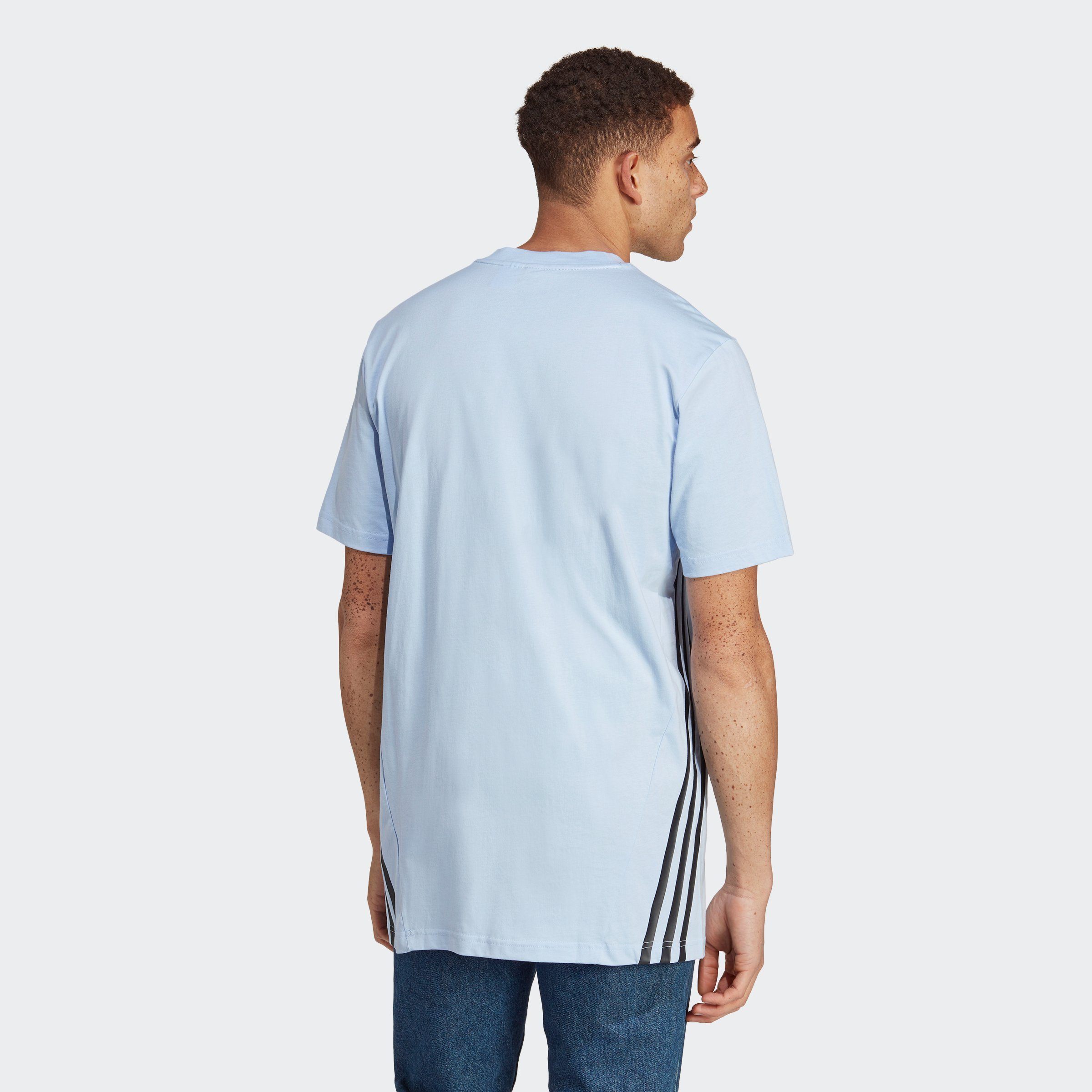 3-STREIFEN Sportswear T-Shirt adidas Dawn FUTURE ICONS Blue