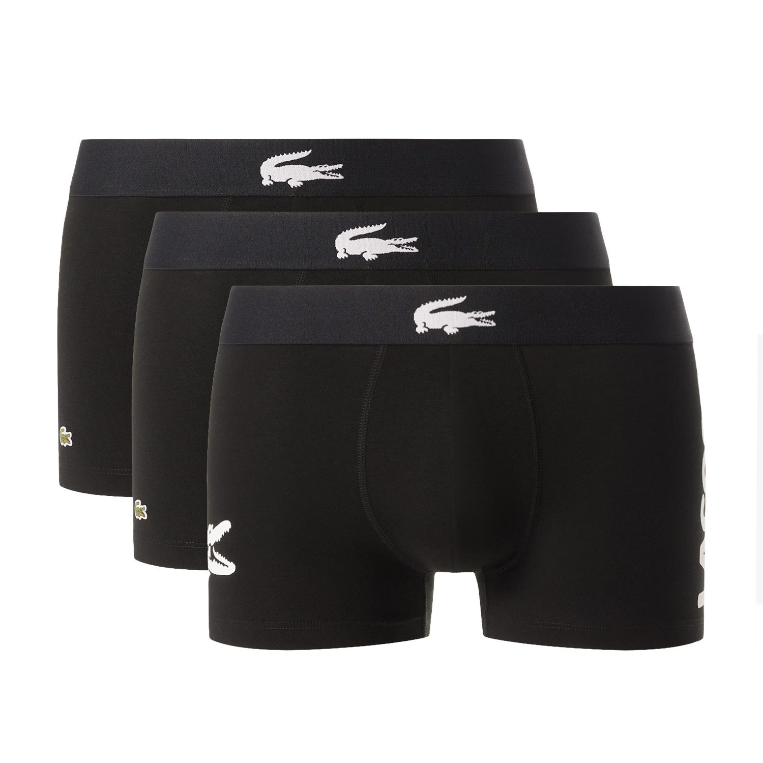 Lacoste Hipster Trunk 3er Pack Krokodil Logo Big Croc