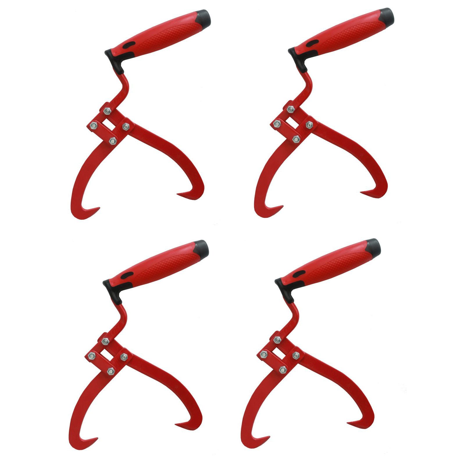 TRUTZHOLM Handpackzange 4x Packzange Handhebehaken Sappie Holzgreifer Forstzange, max. 10 kg Traglast, Öffnungsweite max. 18 cm, Set, 4-tlg.], einfaches transportieren