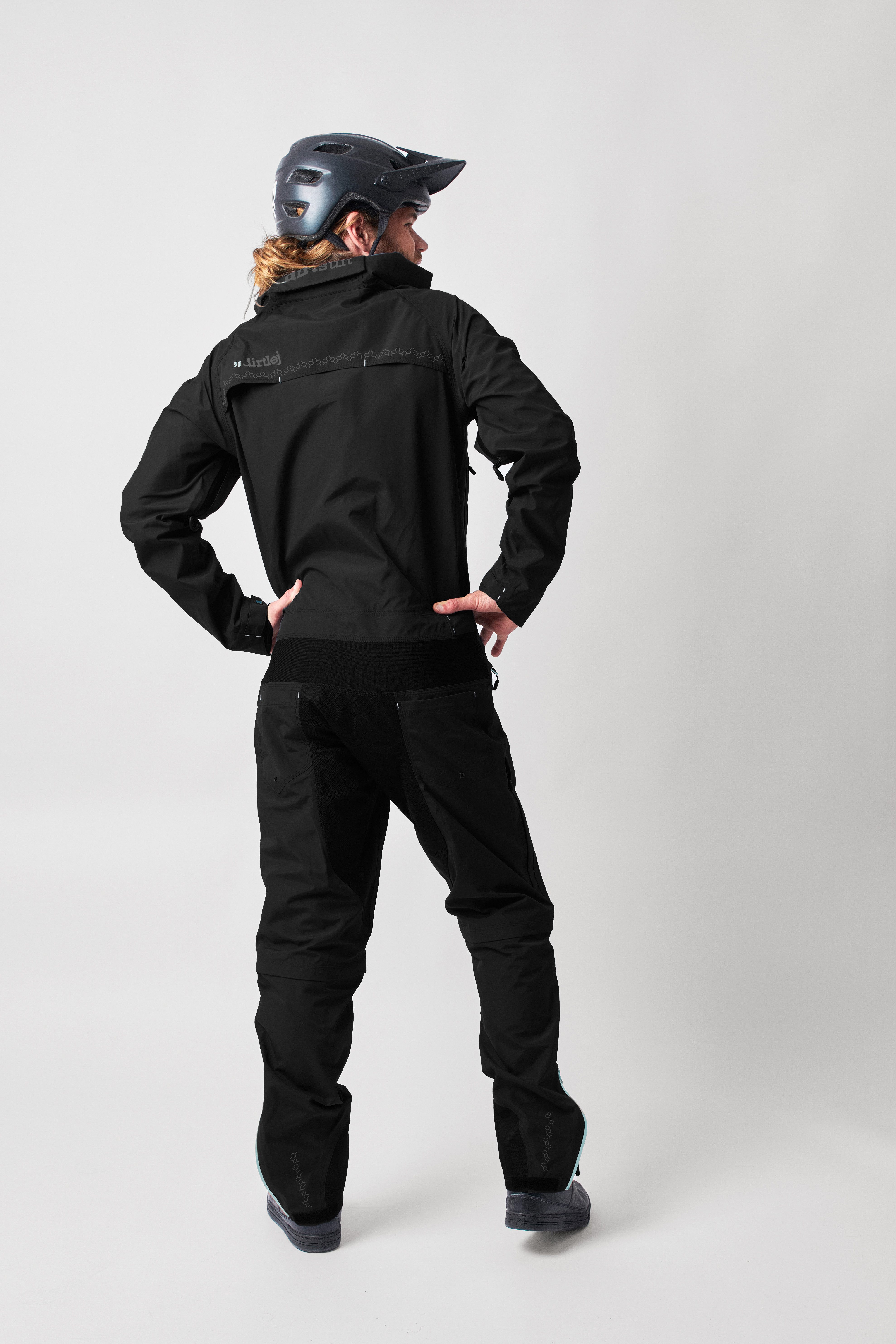 Dirtlej Regenoverall dirtsuit core edition blacklabel abnehmbare Beine