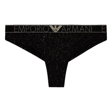 Emporio Armani Set: Bralette-BH Bralette & Brazilian Brief Set mit glänzendem Iconic Logoband