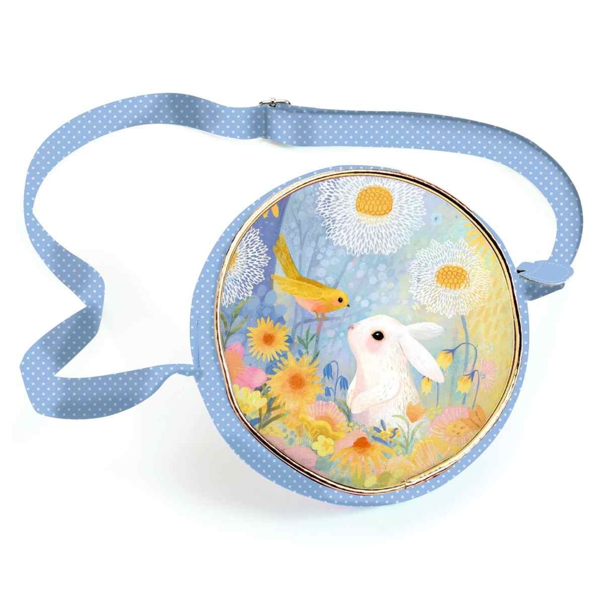 DJECO Handtasche runde Kinderhandtasche mit schönen Motiven
