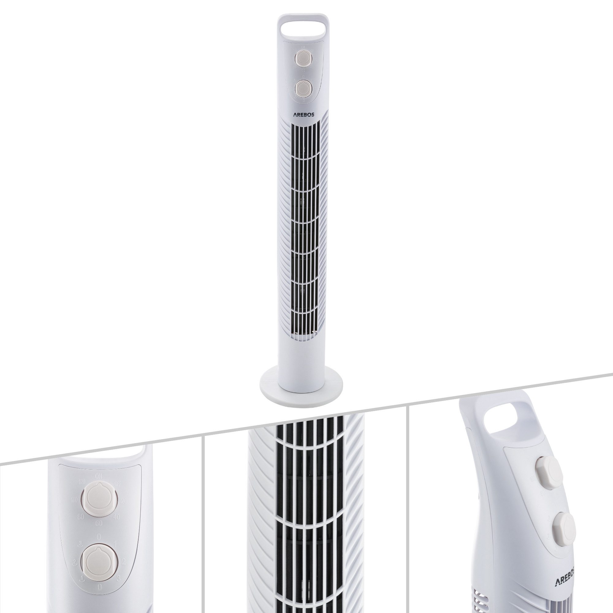 Arebos Turmventilator mit Timer, 40 Watt, günstig online kaufen