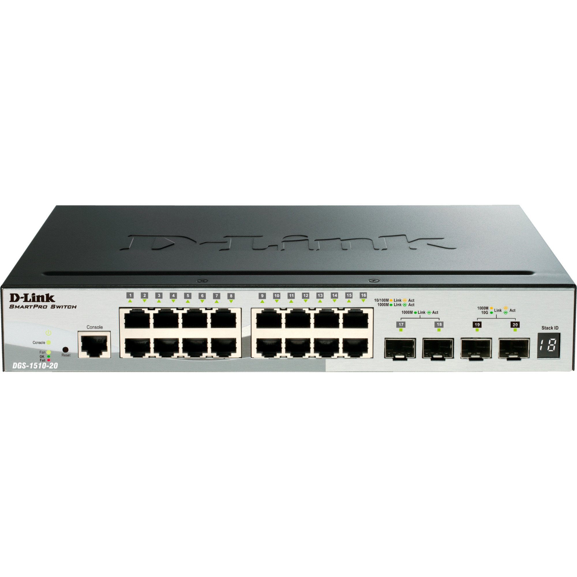 D-Link D-Link DGS-1510-20/E, Switch Netzwerk-Switch